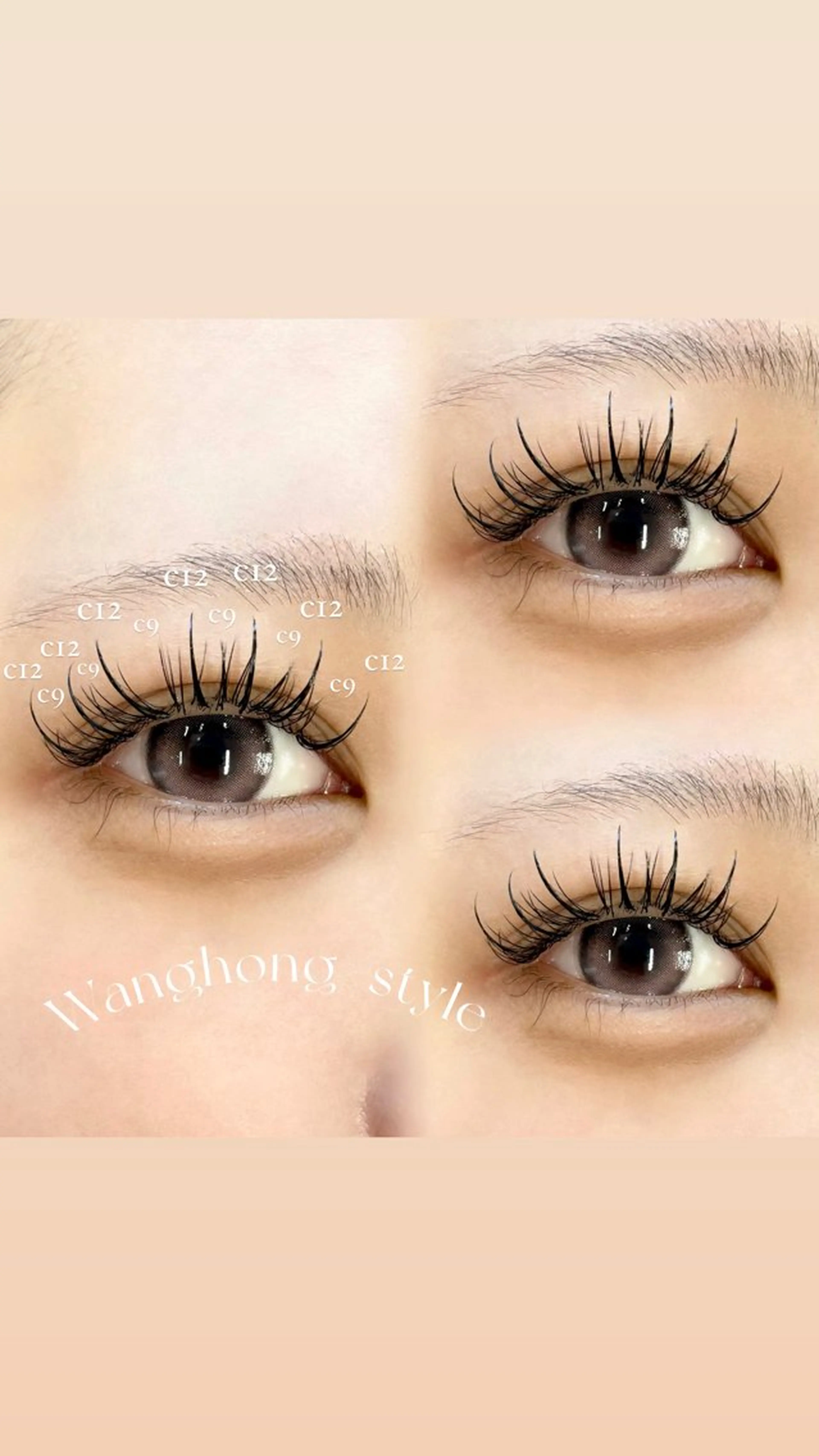 マツエク・マツパ マツエク RUNON 🎀 大阪福島 SeneLのマツエク・マツパデザイン