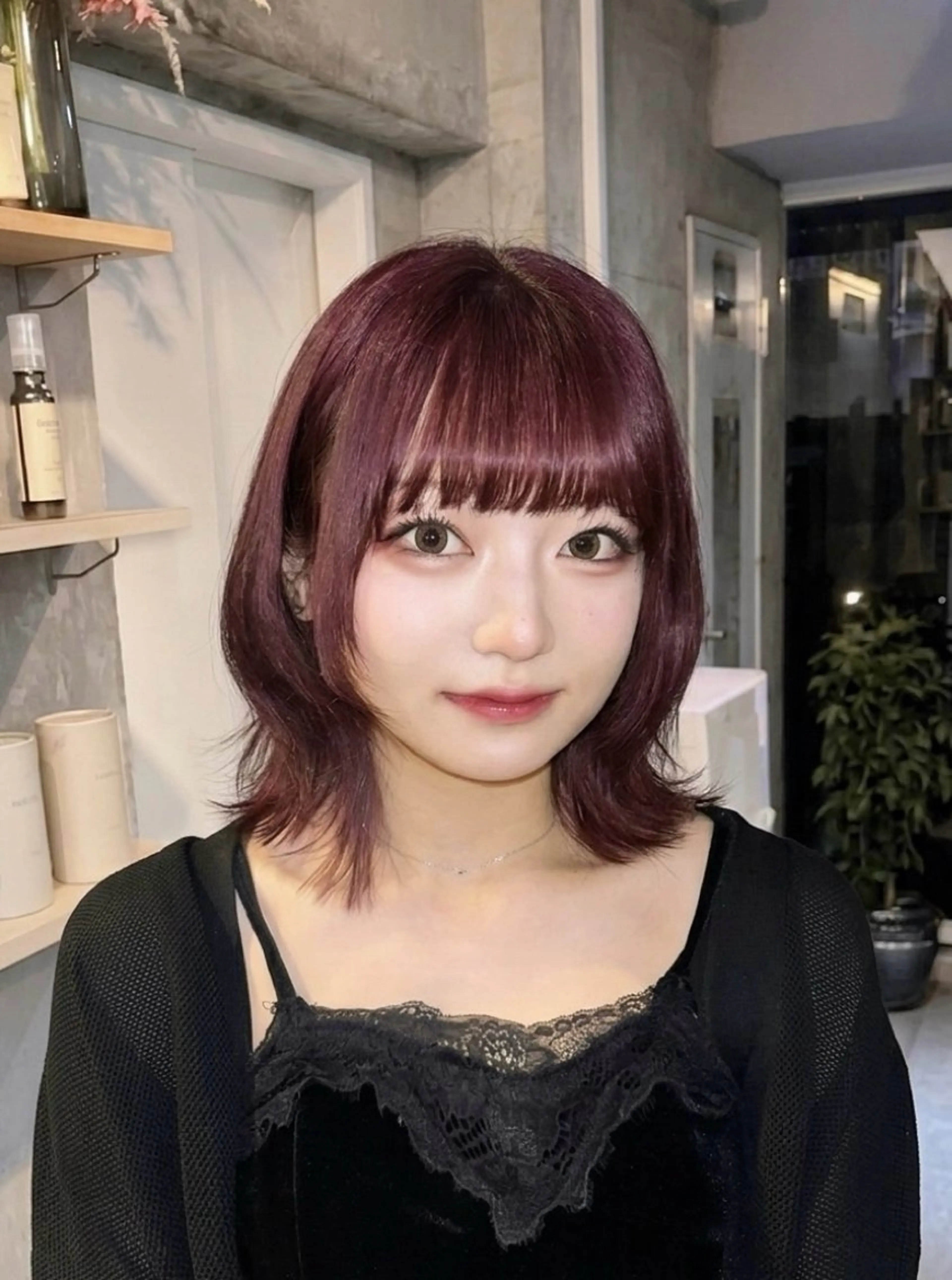 ミディアム カラー ヘアカラー 心斎橋難波/カラー ココロのヘアスタイル