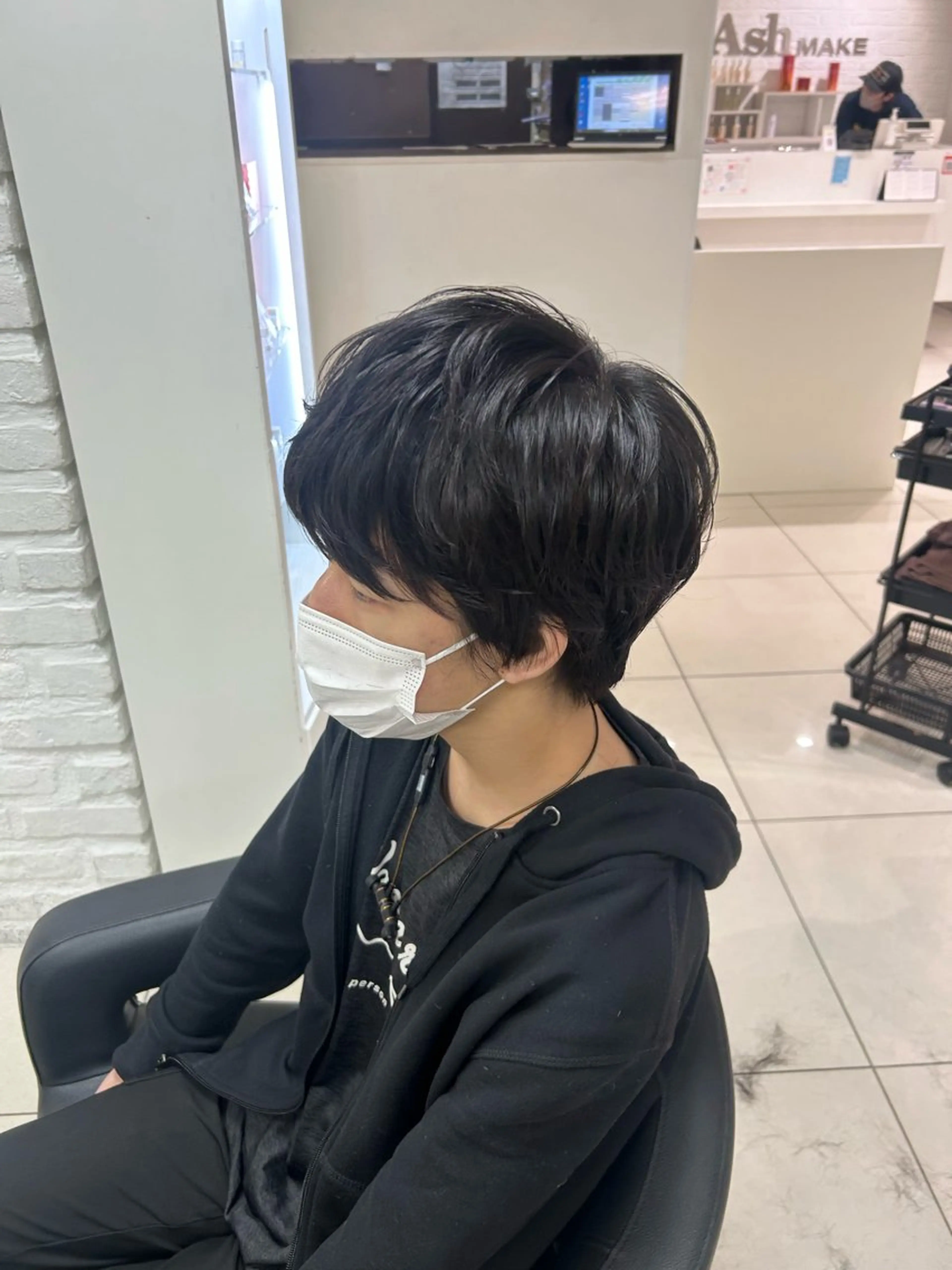 ショート 【縮毛矯正/レディー スカット】美涼🎀のヘアスタイル