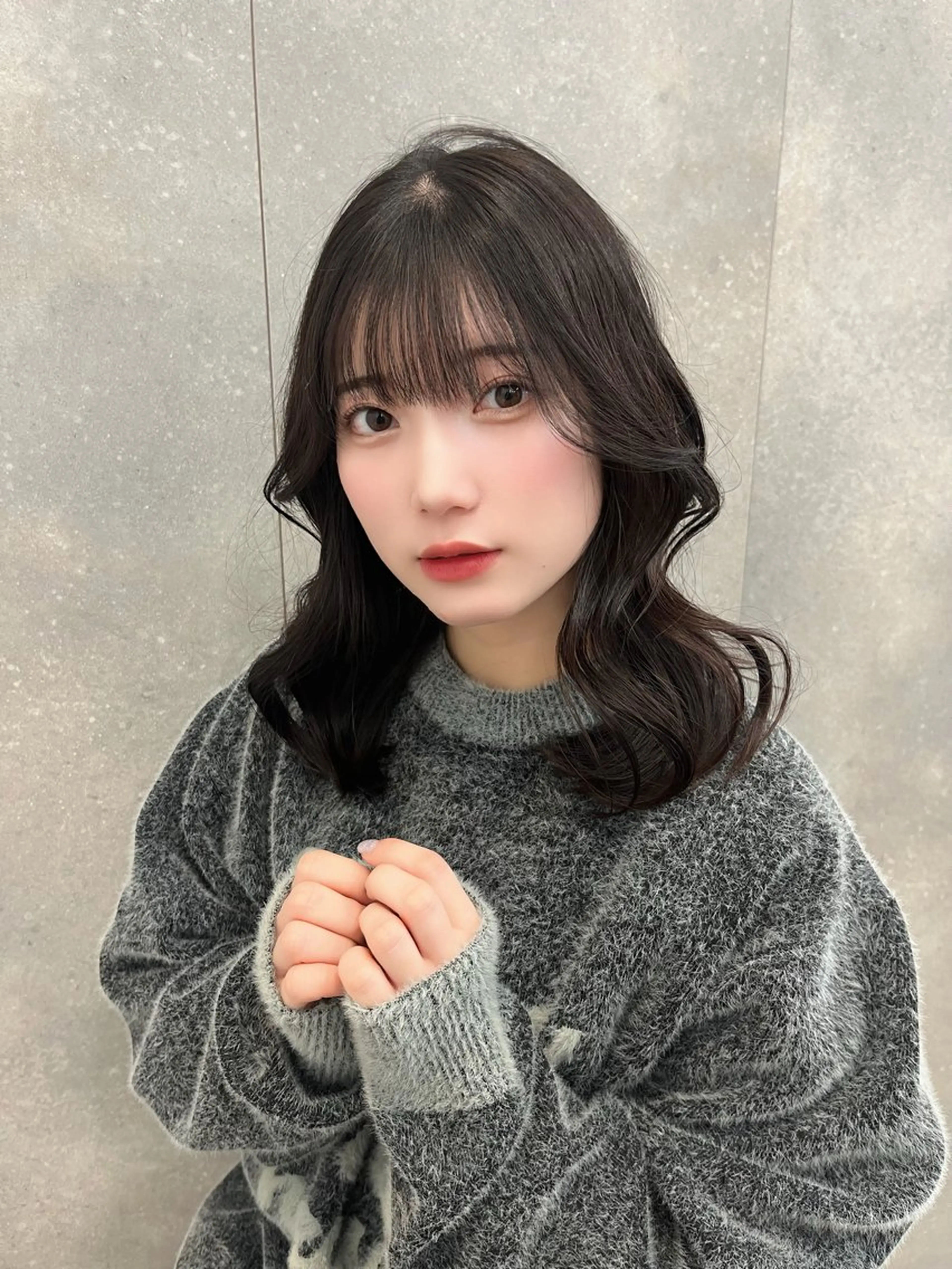 ミディアム カラー ヘアカラー トリートメント のあ/カットモデル/ 縮毛矯正モデルのヘアスタイル