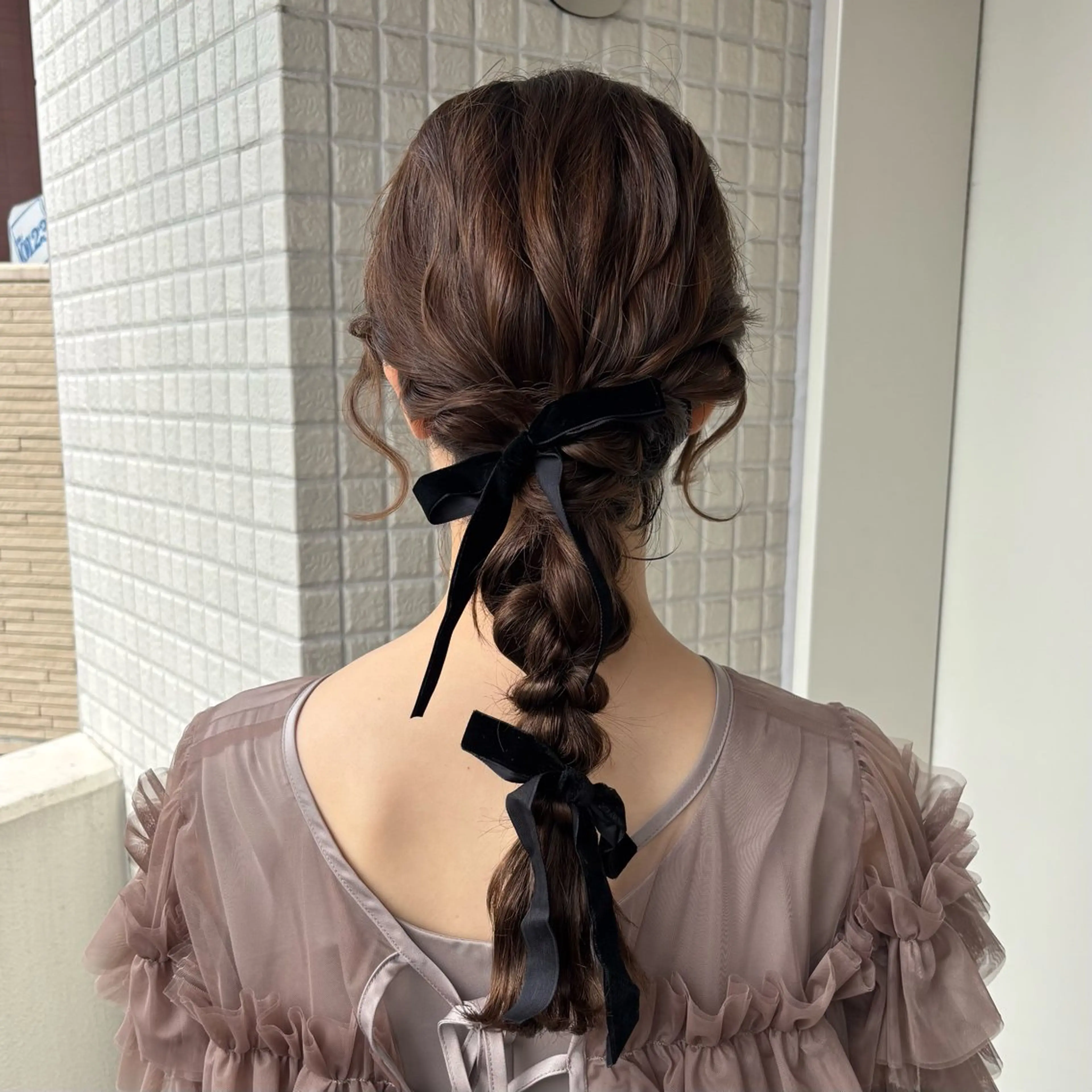 ヘアアレンジ ヘアセット 艶カラー🪡髪質改善 アレンジ🎀airiのヘアスタイル