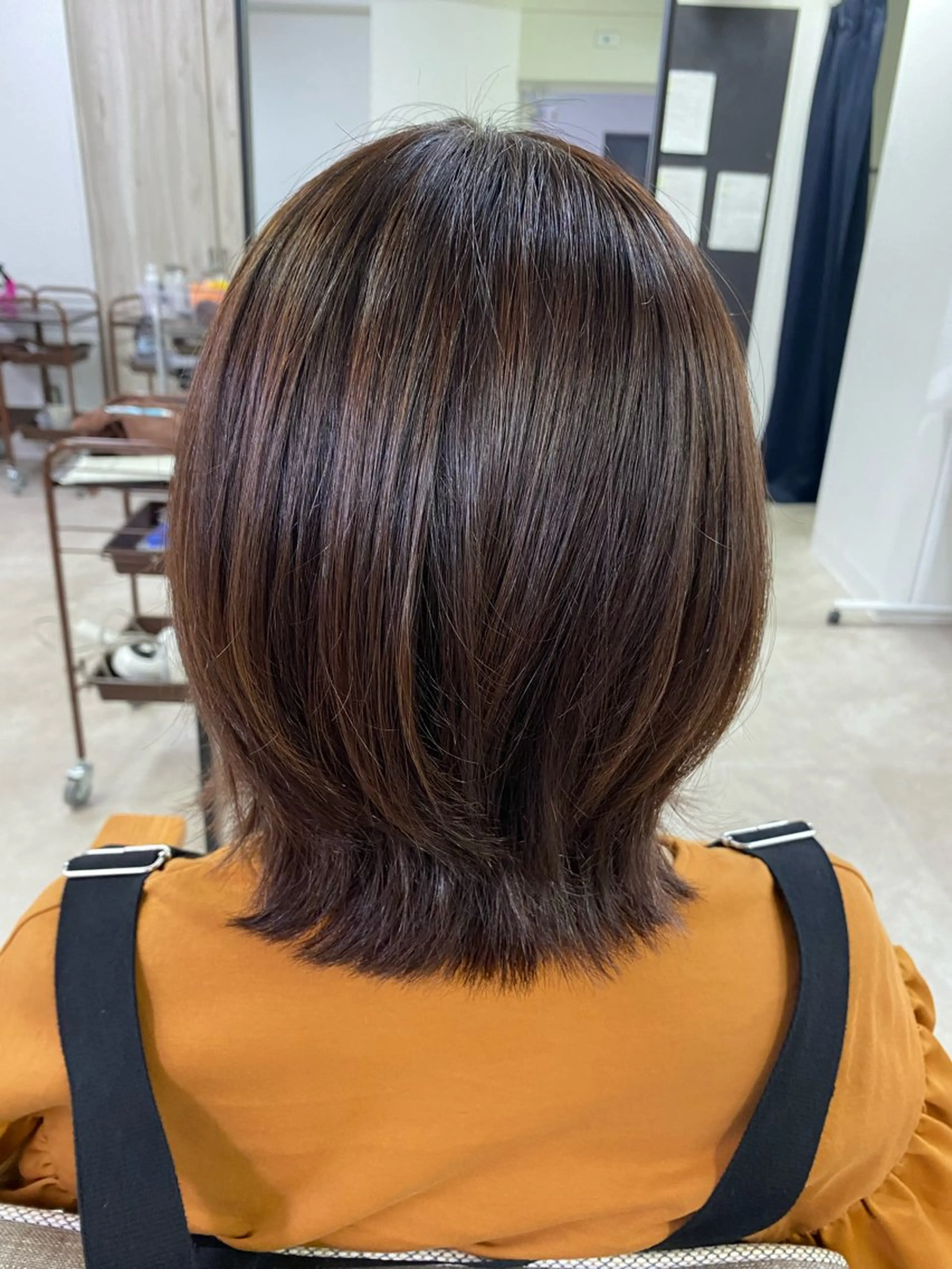 ミディアム ボブレイヤー ボブ レイヤーカット 🍒モデル募集中 🍒kaede🧸のヘアスタイル