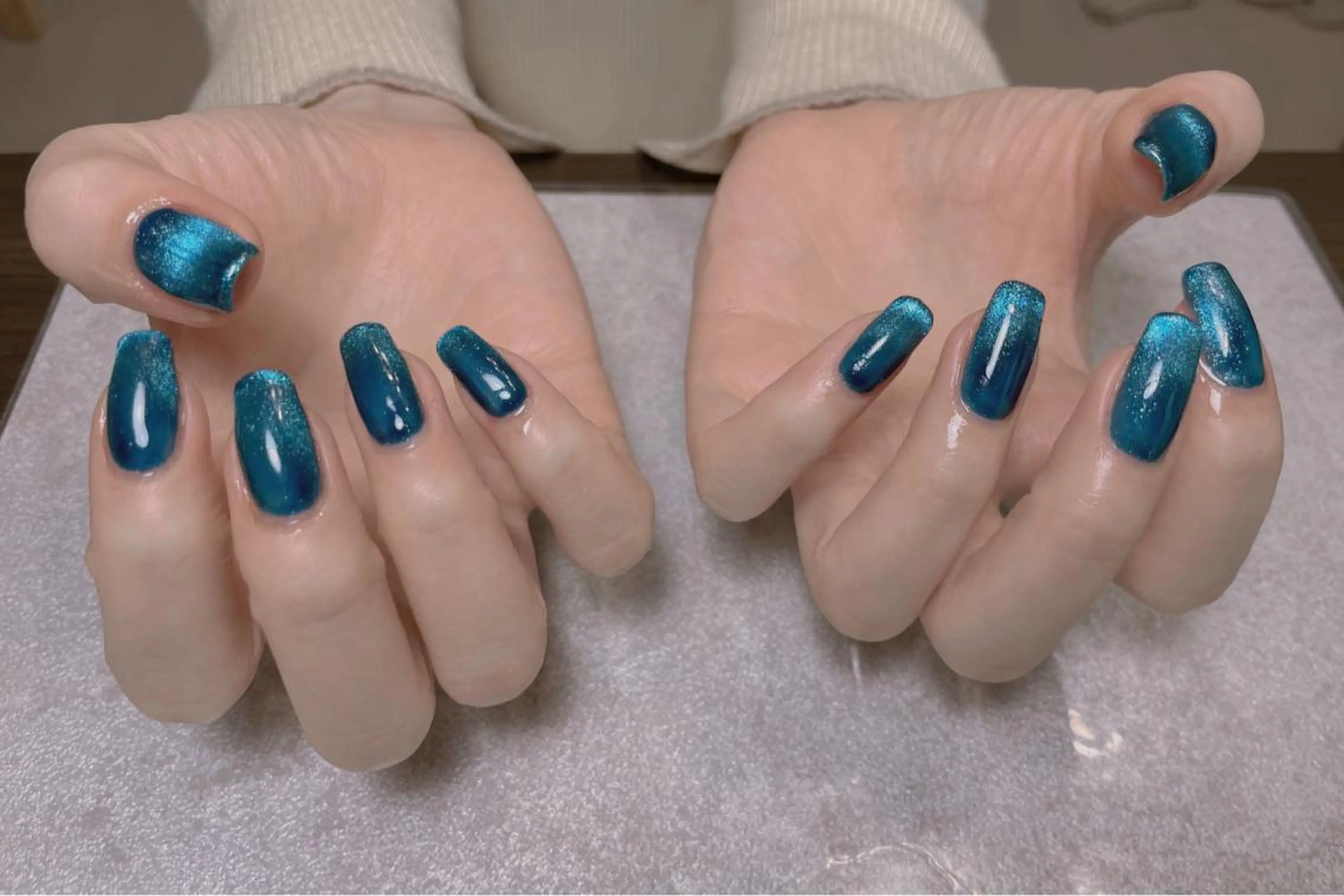 ネイル ジェルネイル マグネットネイル ハンドネイル BLANC.nail yuuのネイルデザイン