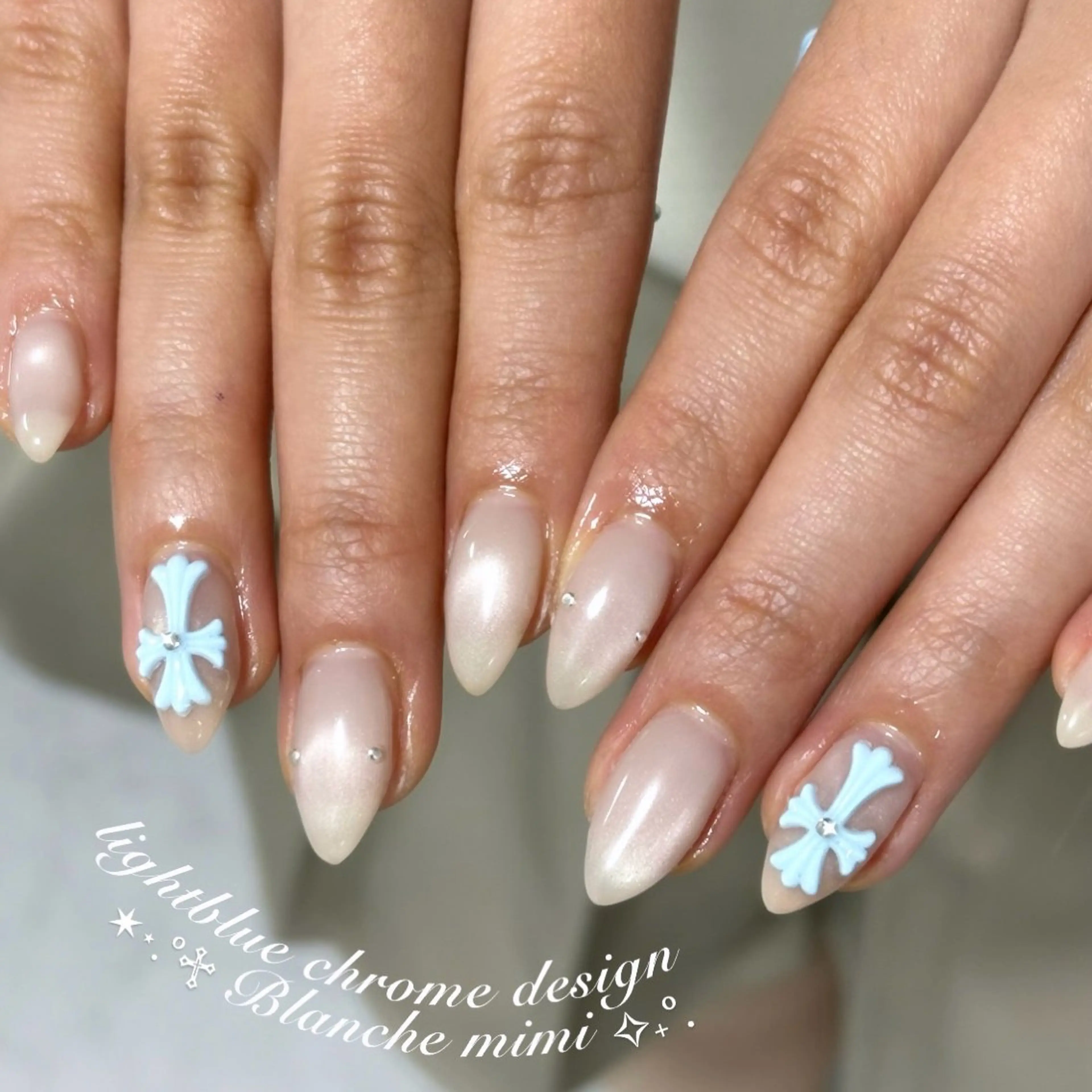 ネイル ハンドネイル Blanche mimi.u_aのネイルデザイン