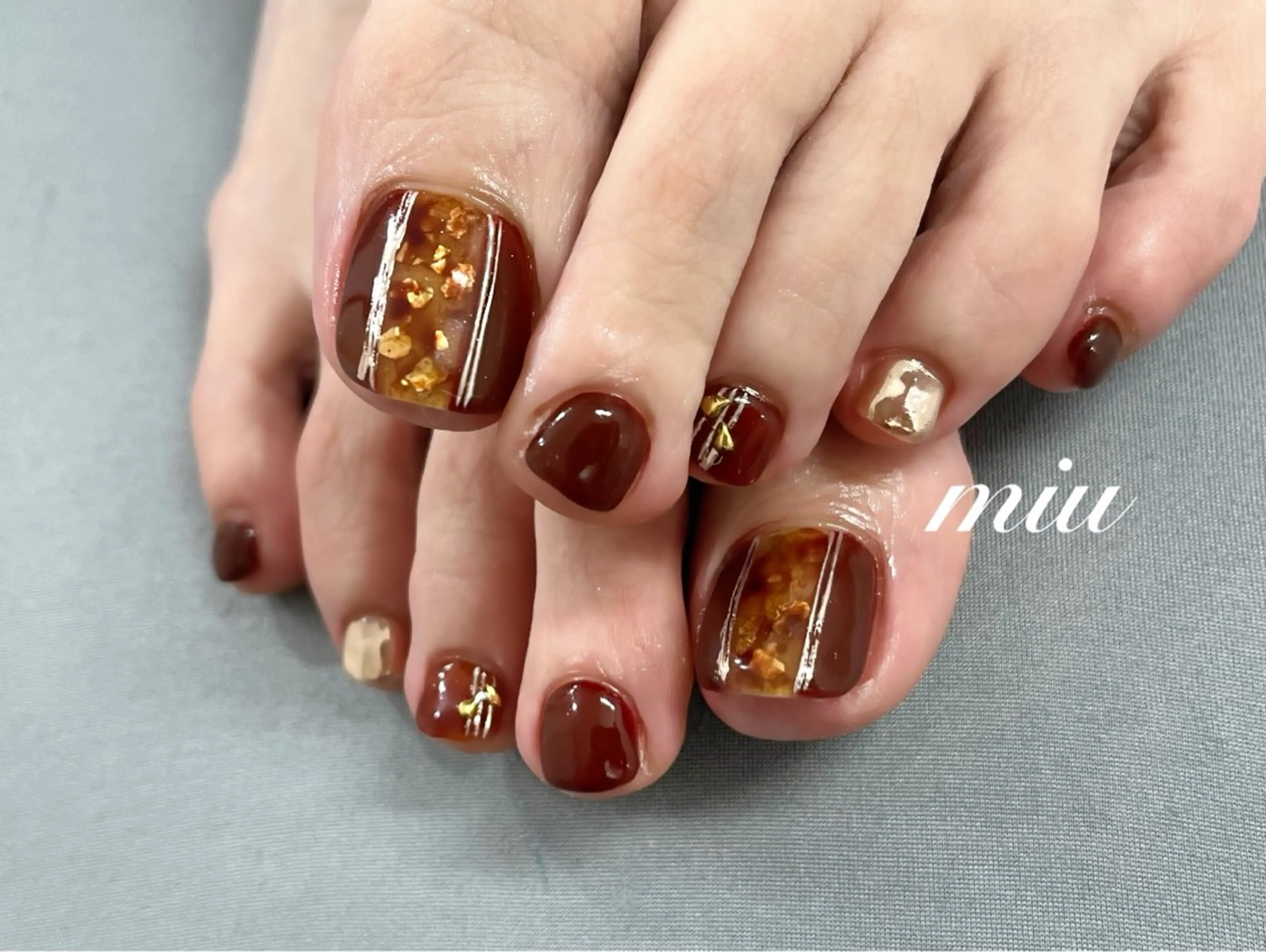 ネイル フットネイル miu nail 🐾mihoのネイルデザイン