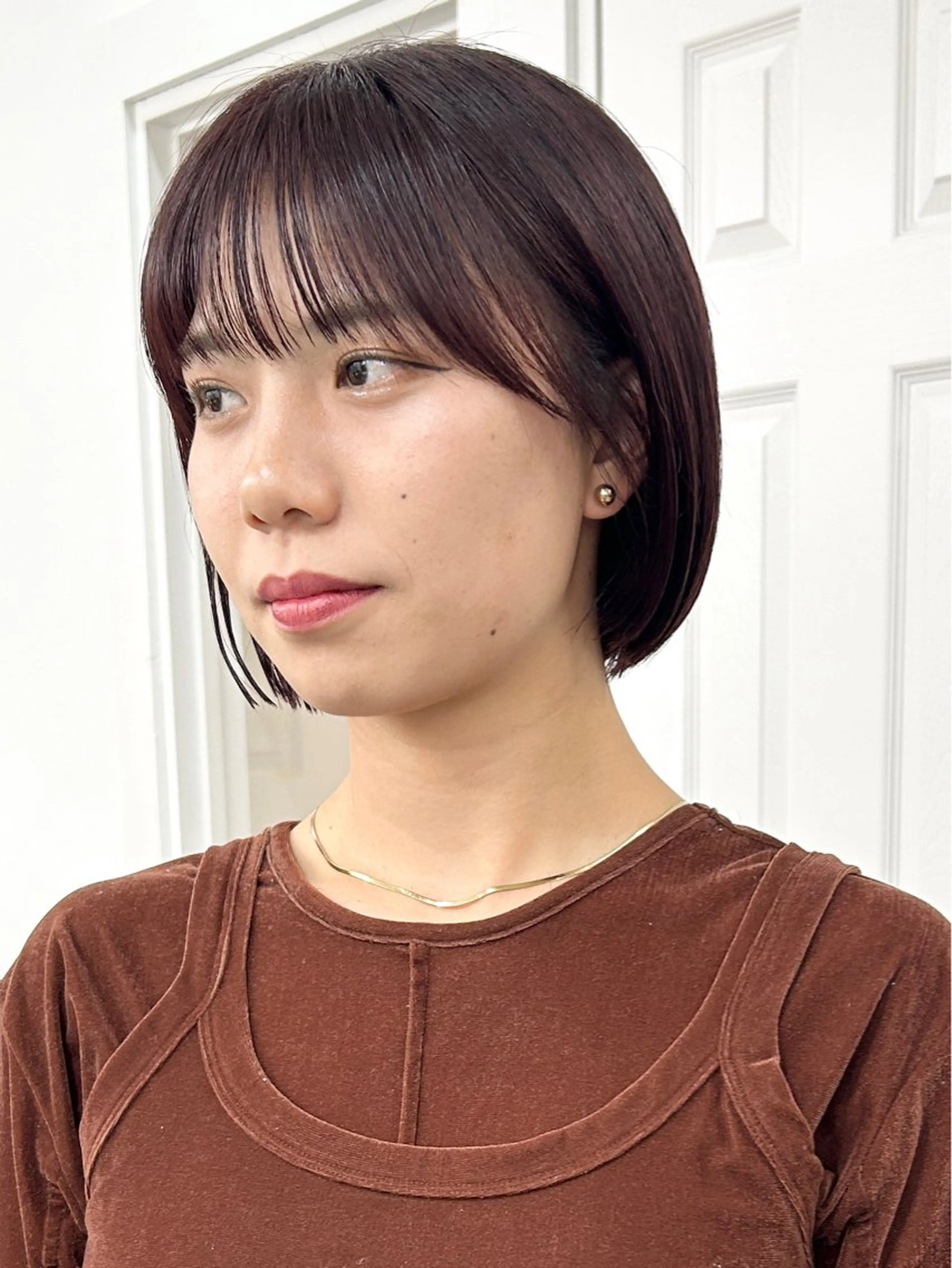 ショート カラー レイヤーボブ/ 艶カラー/サナ🌼のヘアスタイル