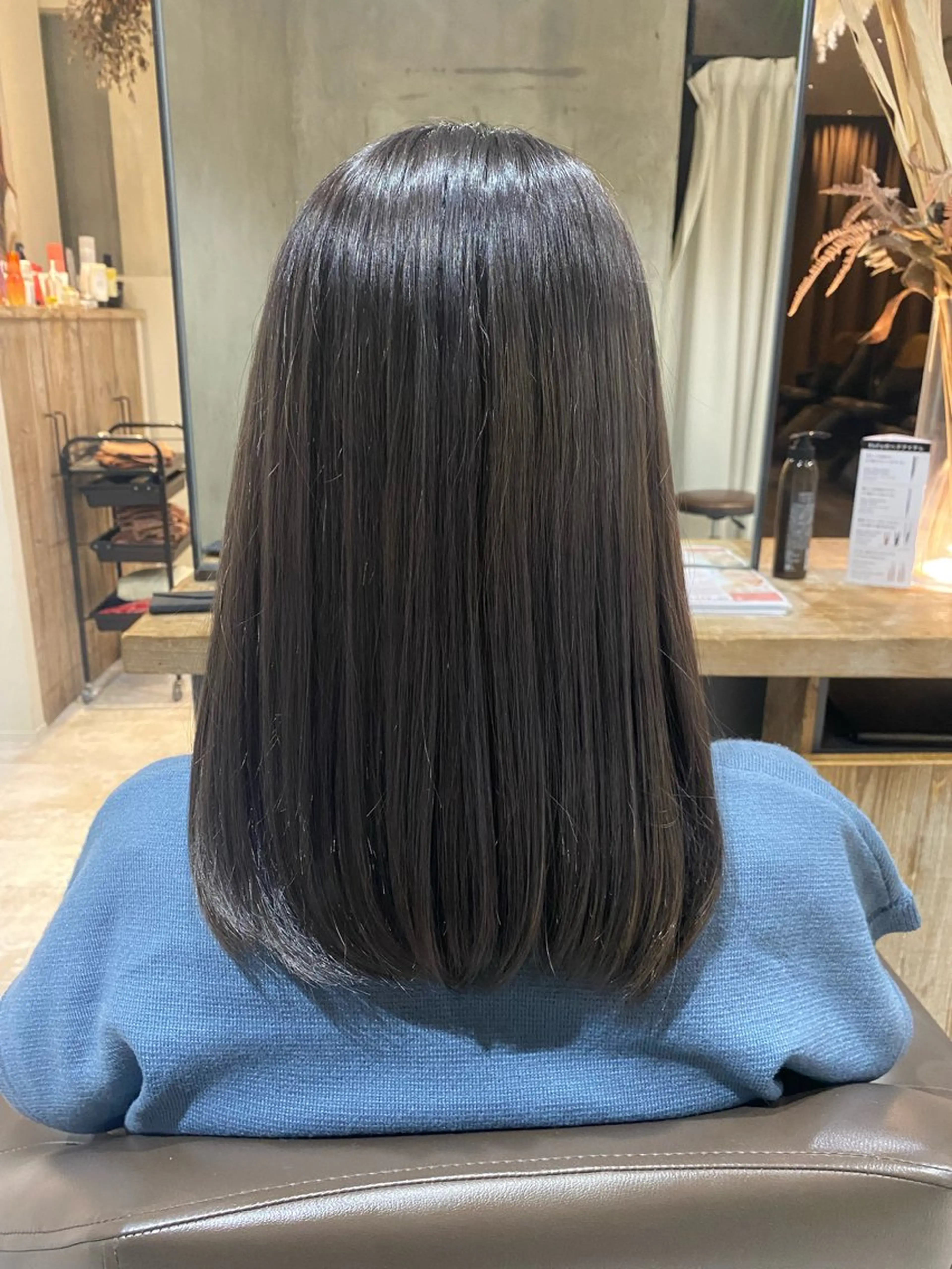 ミディアム カラー ブルーカラー ブルーグレー ブルーグレージュ 透明感カラー グレージュ 透明感カラー /Kanon️🫧のヘアスタイル