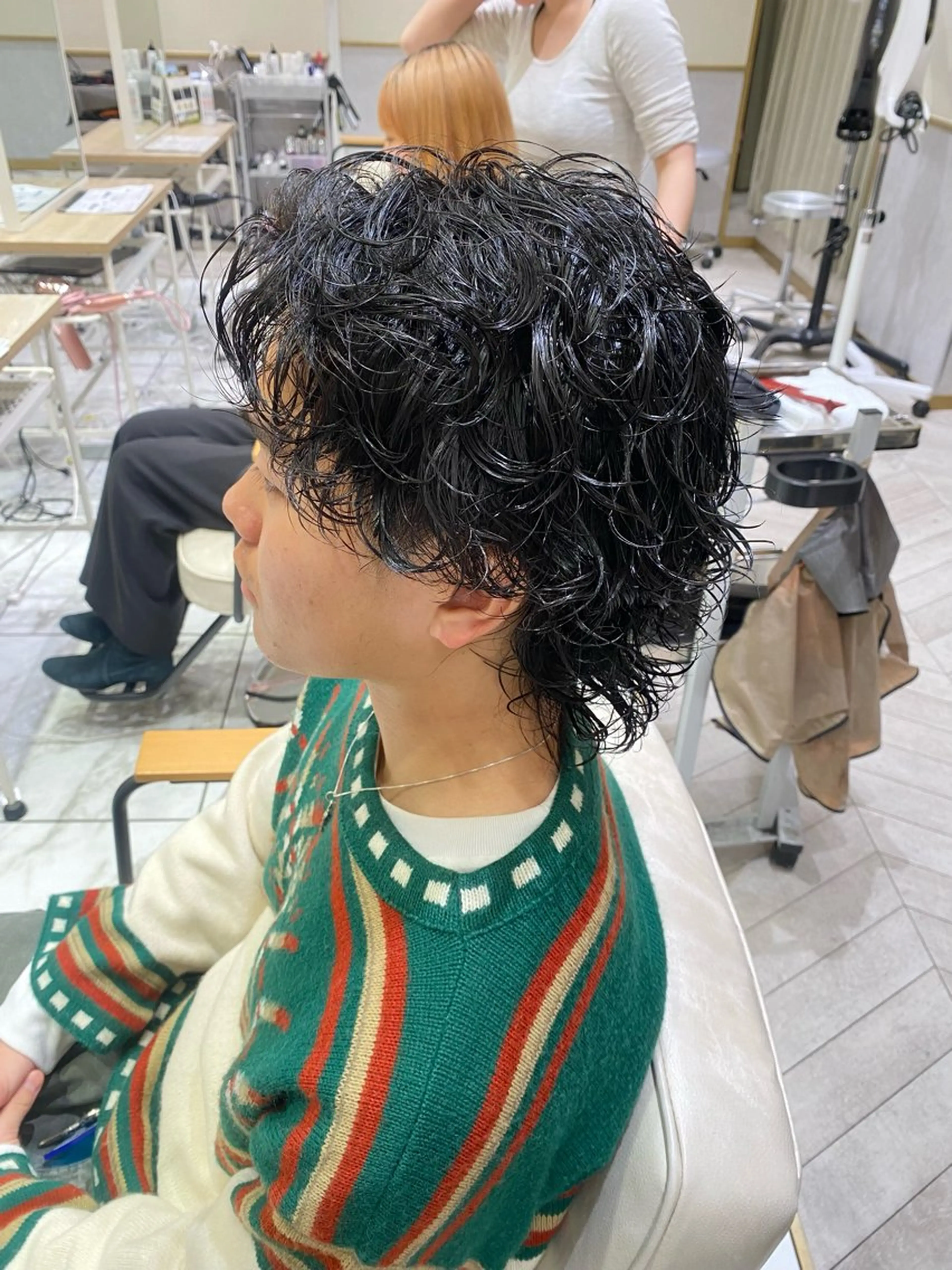 ショート パーマ メンズ 酸スト/フェザー パーマ/三谷海斗のヘアスタイル