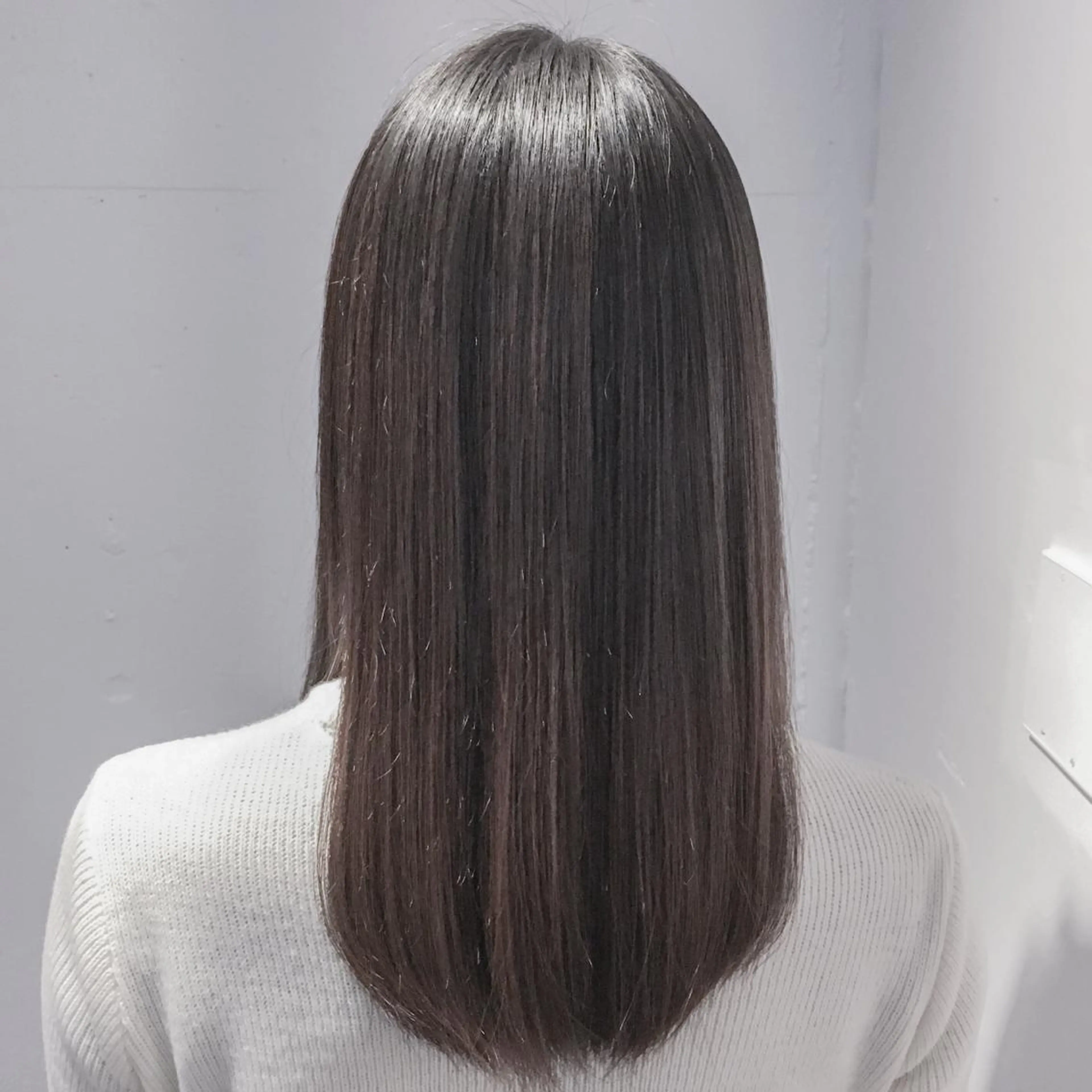 ⭐️自然な質感⭐️コスメ縮毛矯正+カット+ハホニコトリートメントの写真