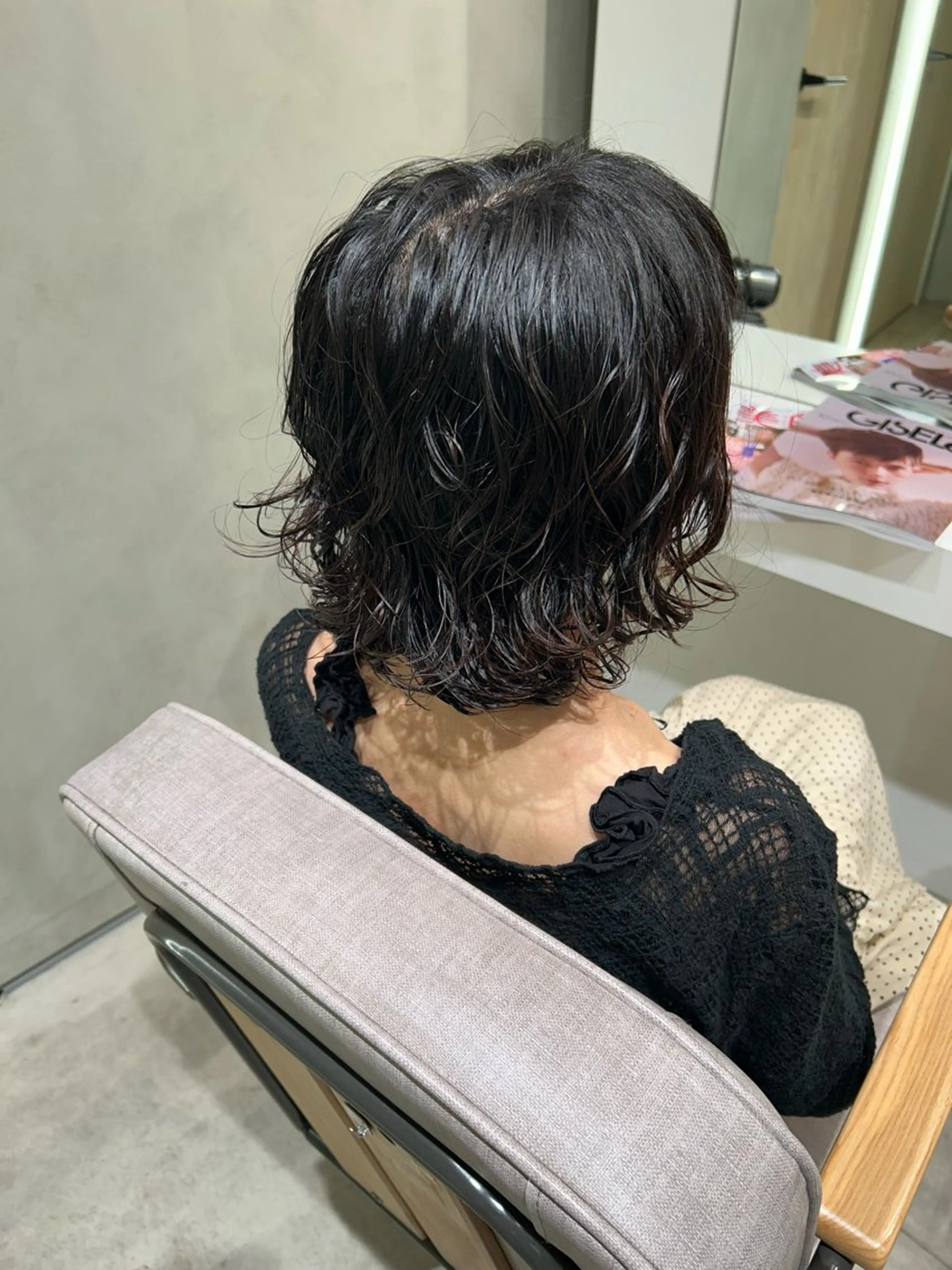 ショート パーマ スパイラルパーマ 結衣/ 無料カットモデル🎀のヘアスタイル