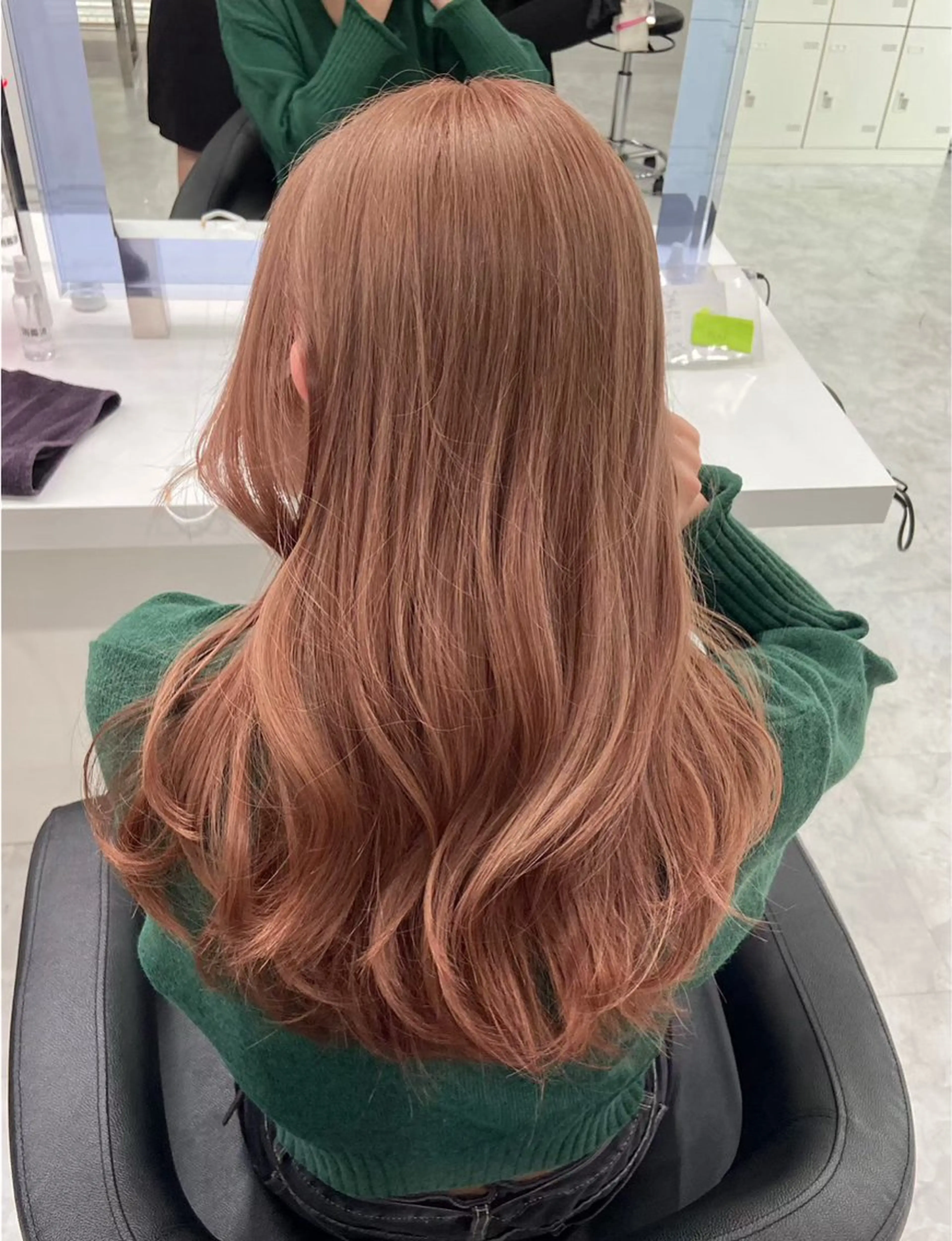 セミロング カラー ヘアアレンジ ブラウンカラー 🫧モテる💗ダメー ジレスハイトーン🫧のヘアスタイル