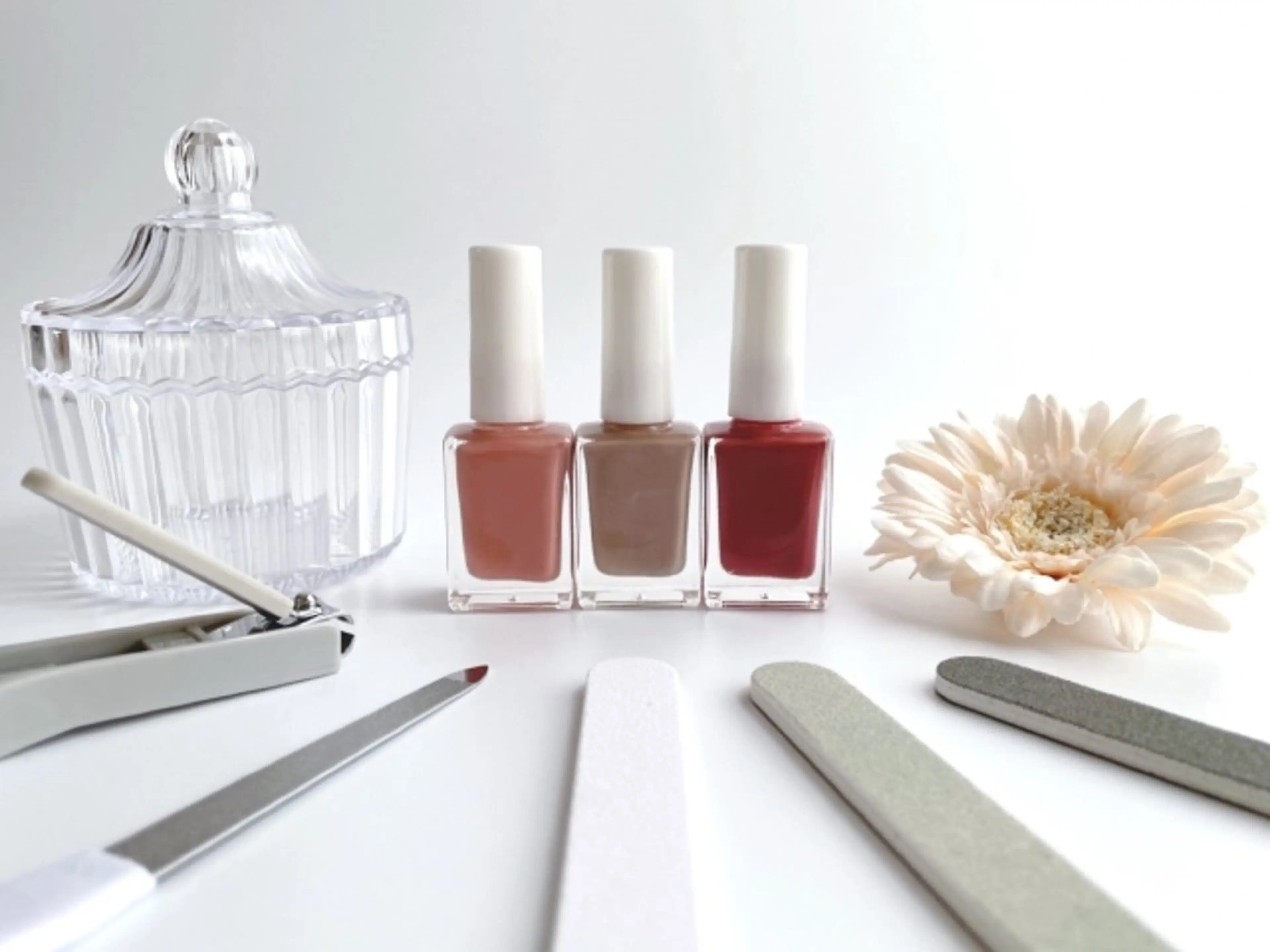 ハンドケア + 持参マニキュア&爪補強コート付きの写真