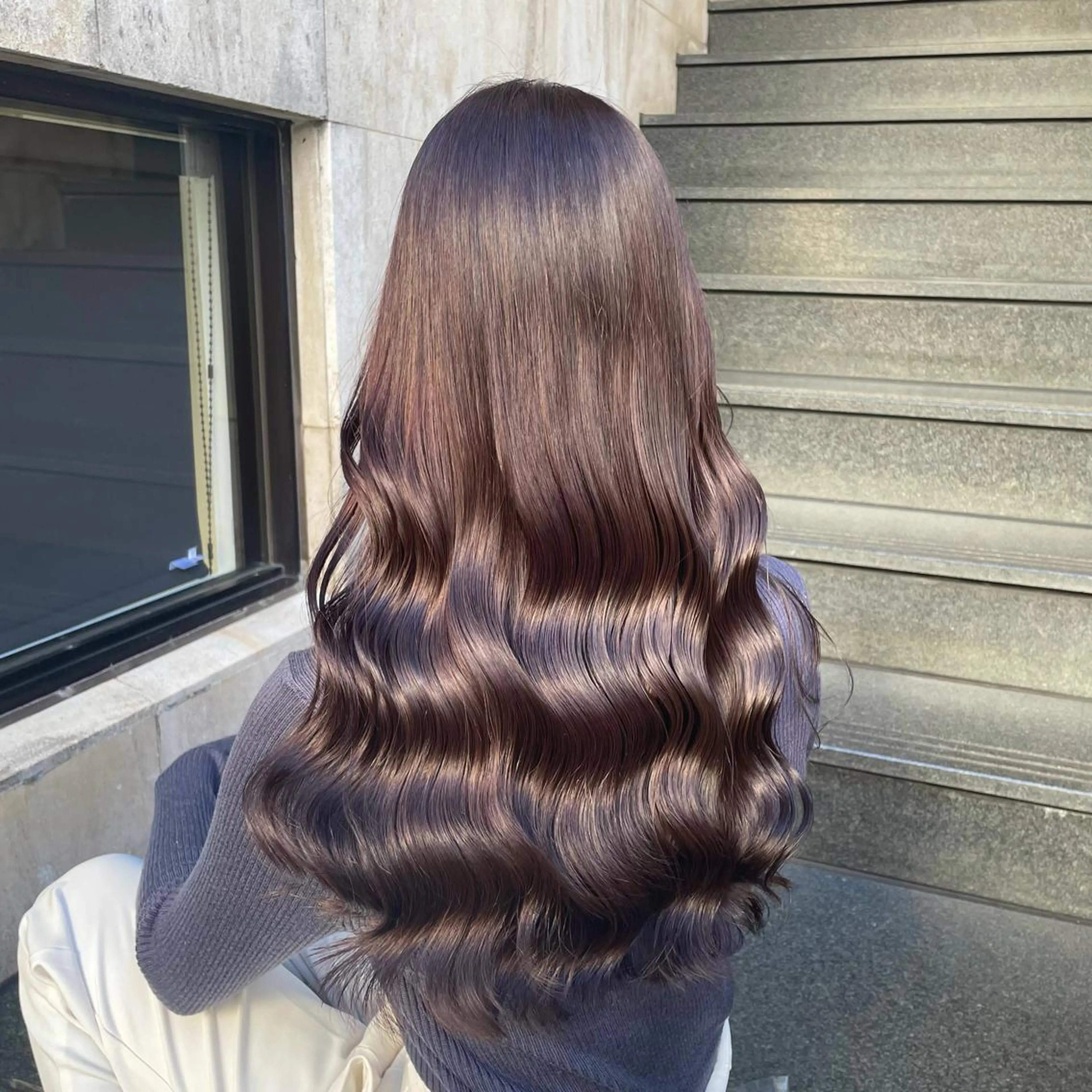 ロング カラー ミヤザキ タクトのヘアスタイル