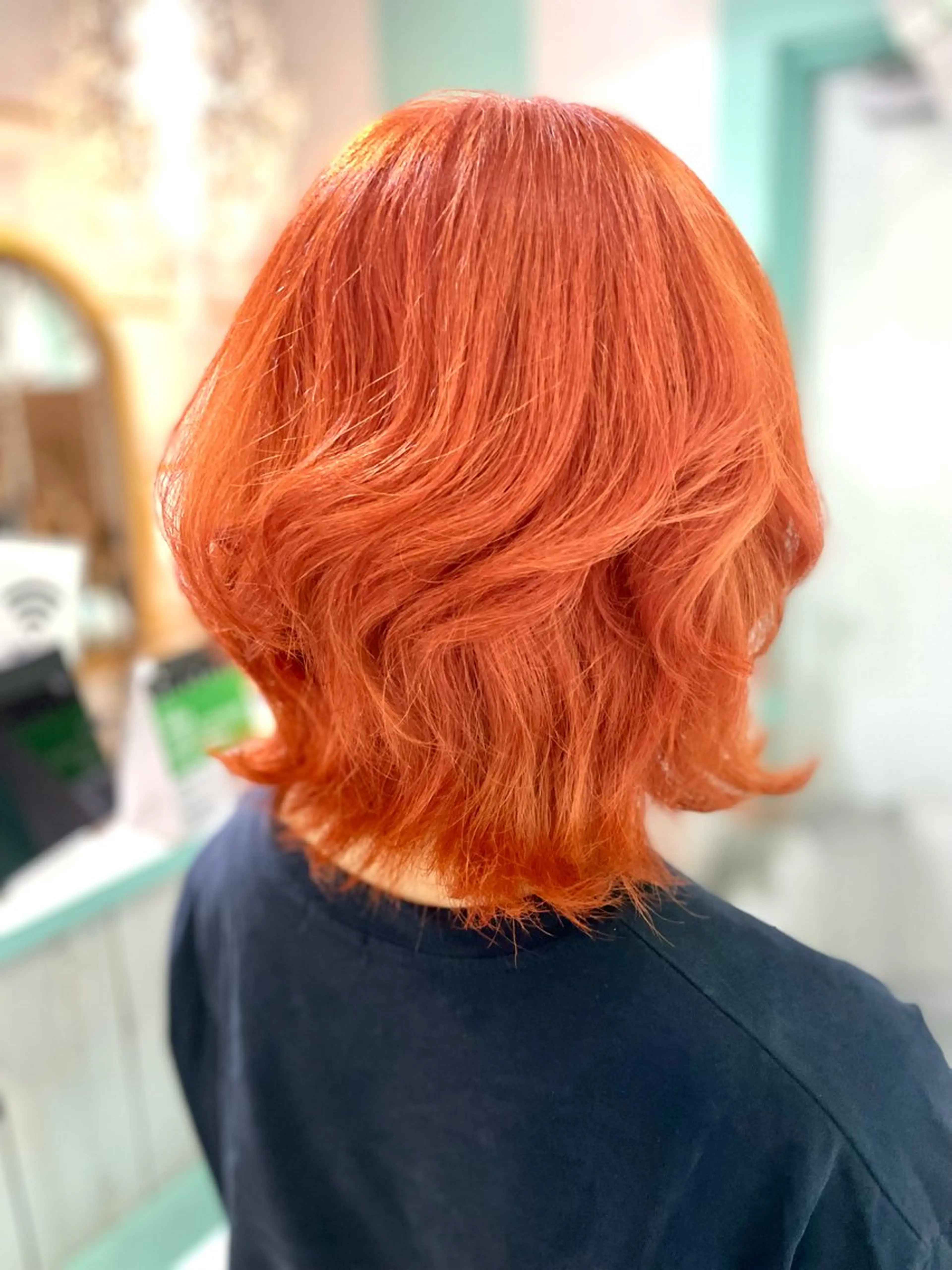 ショート ヘアカラー 原 千景のヘアスタイル