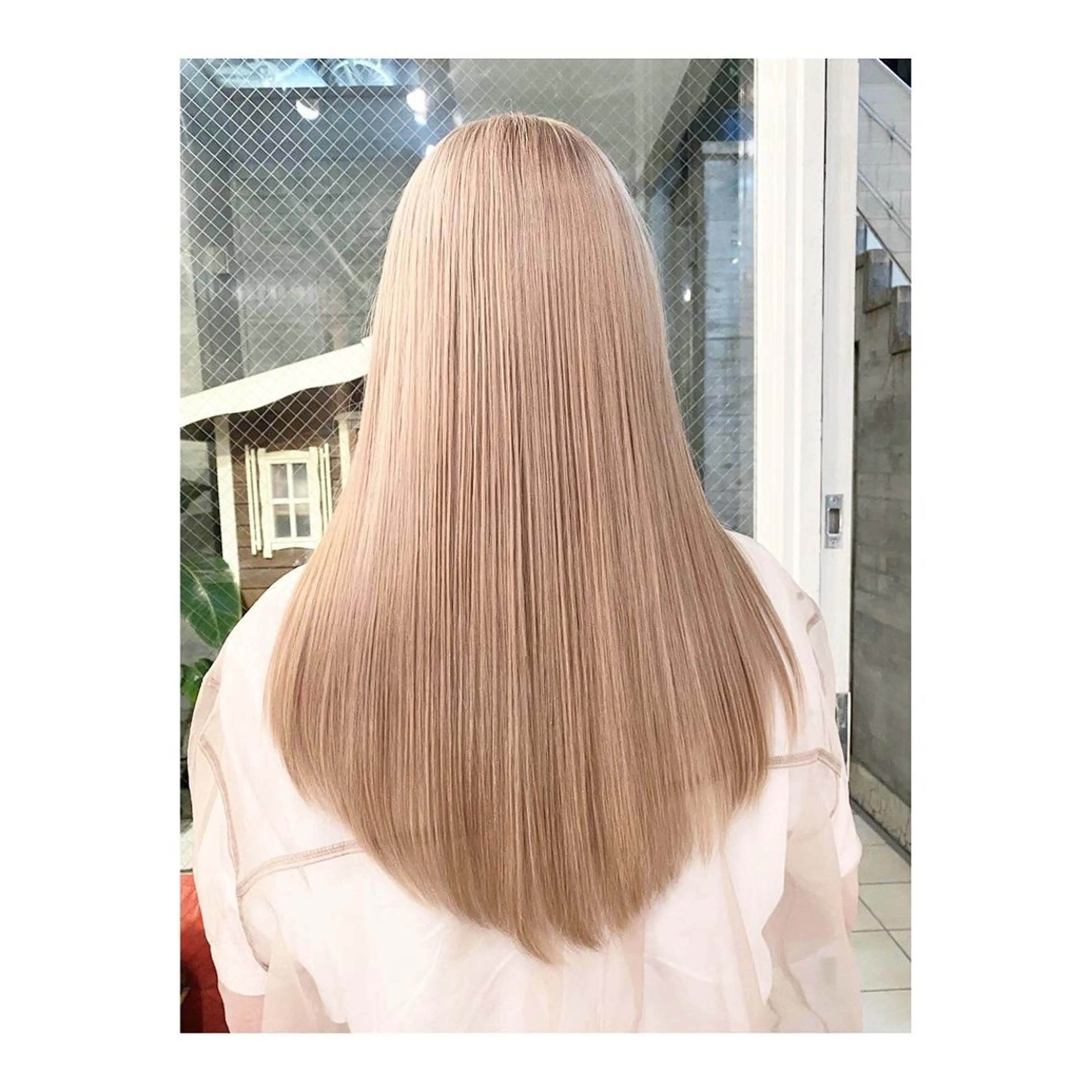ロング 白髪ぼかし×デザイン 🕊️🫧ホウジョウのヘアスタイル