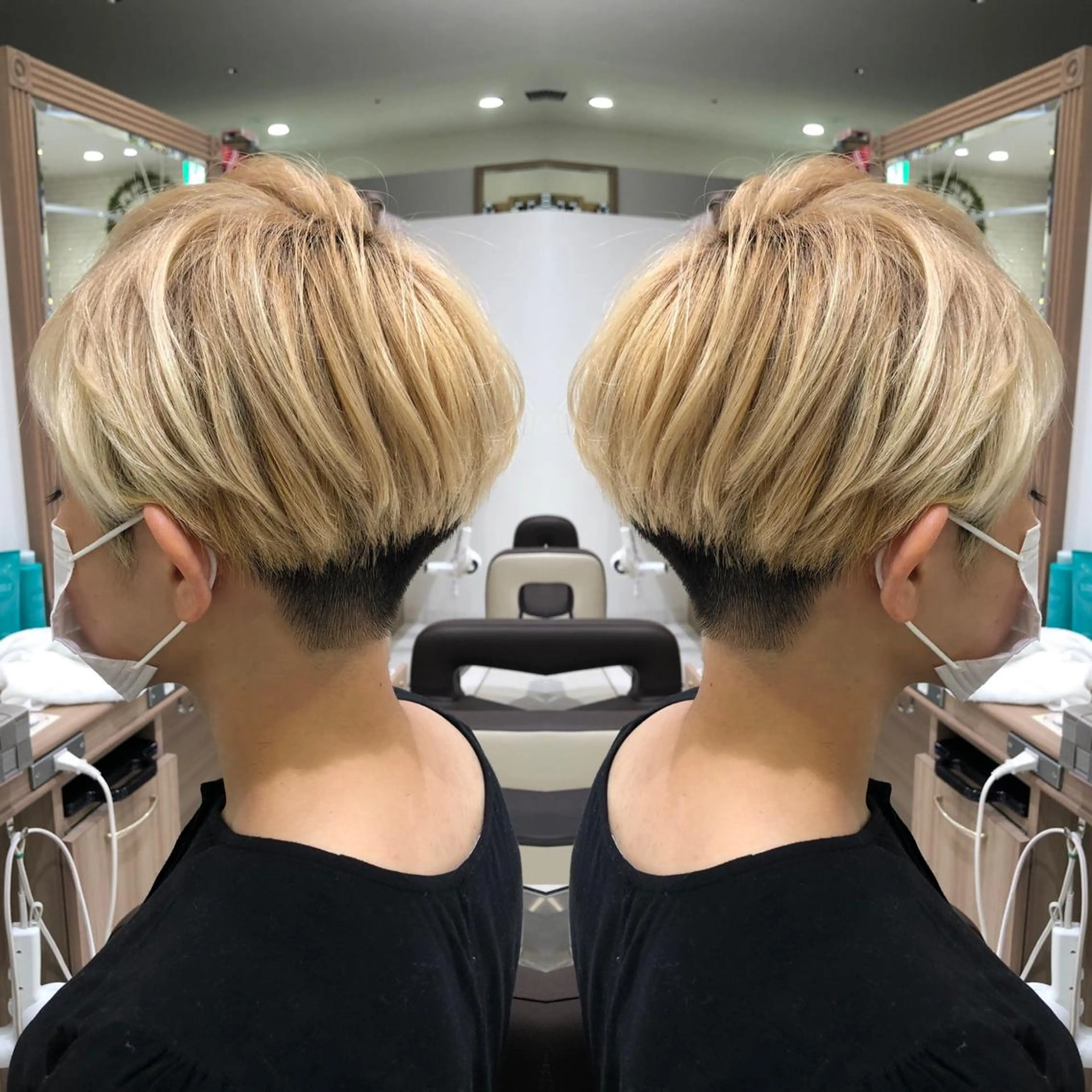 ショート カラー 韓国レイヤー×透明感 カラー/山崎一輝のヘアスタイル