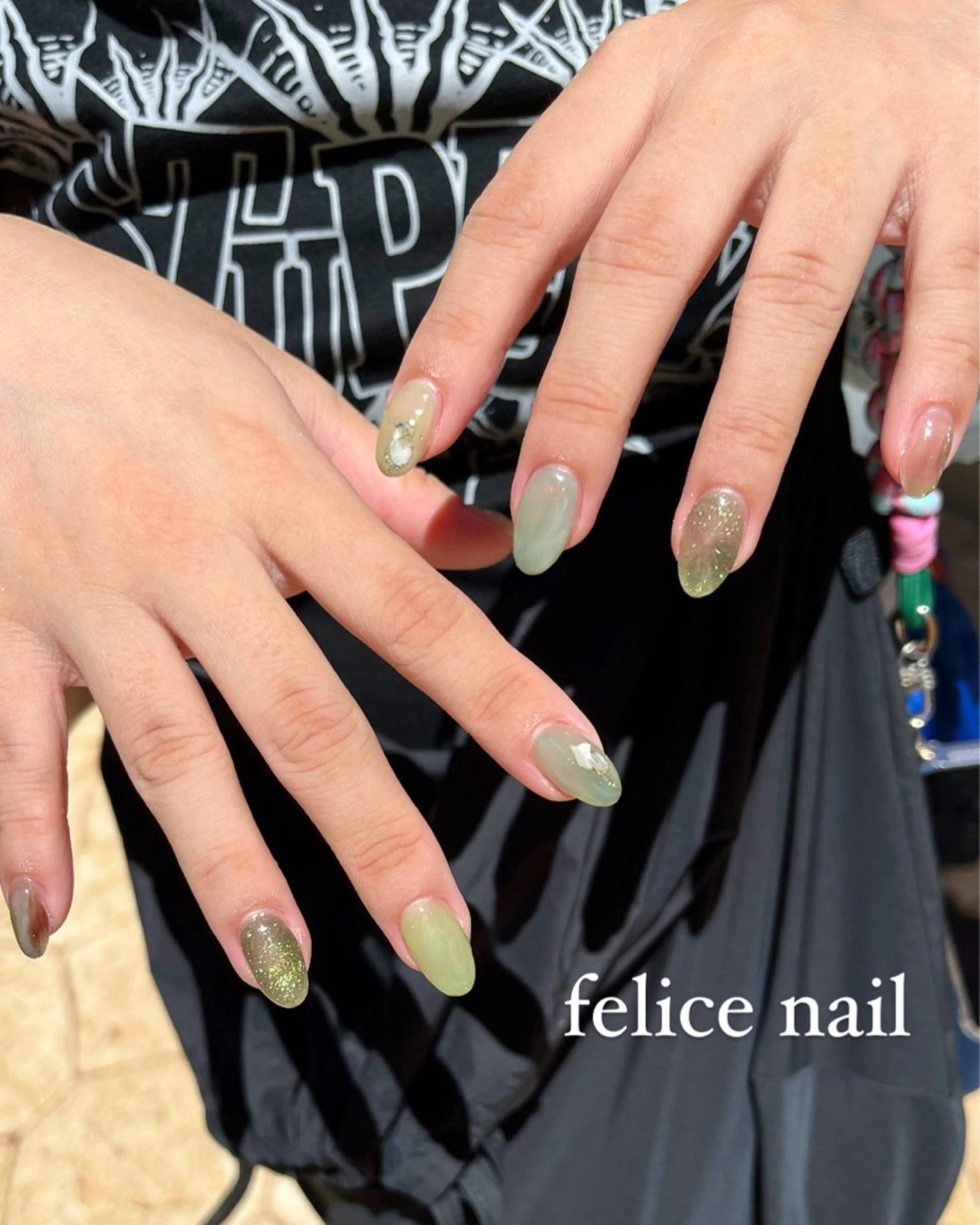 ネイル ジェルネイル ニュアンスネイル felice nailのネイルデザイン