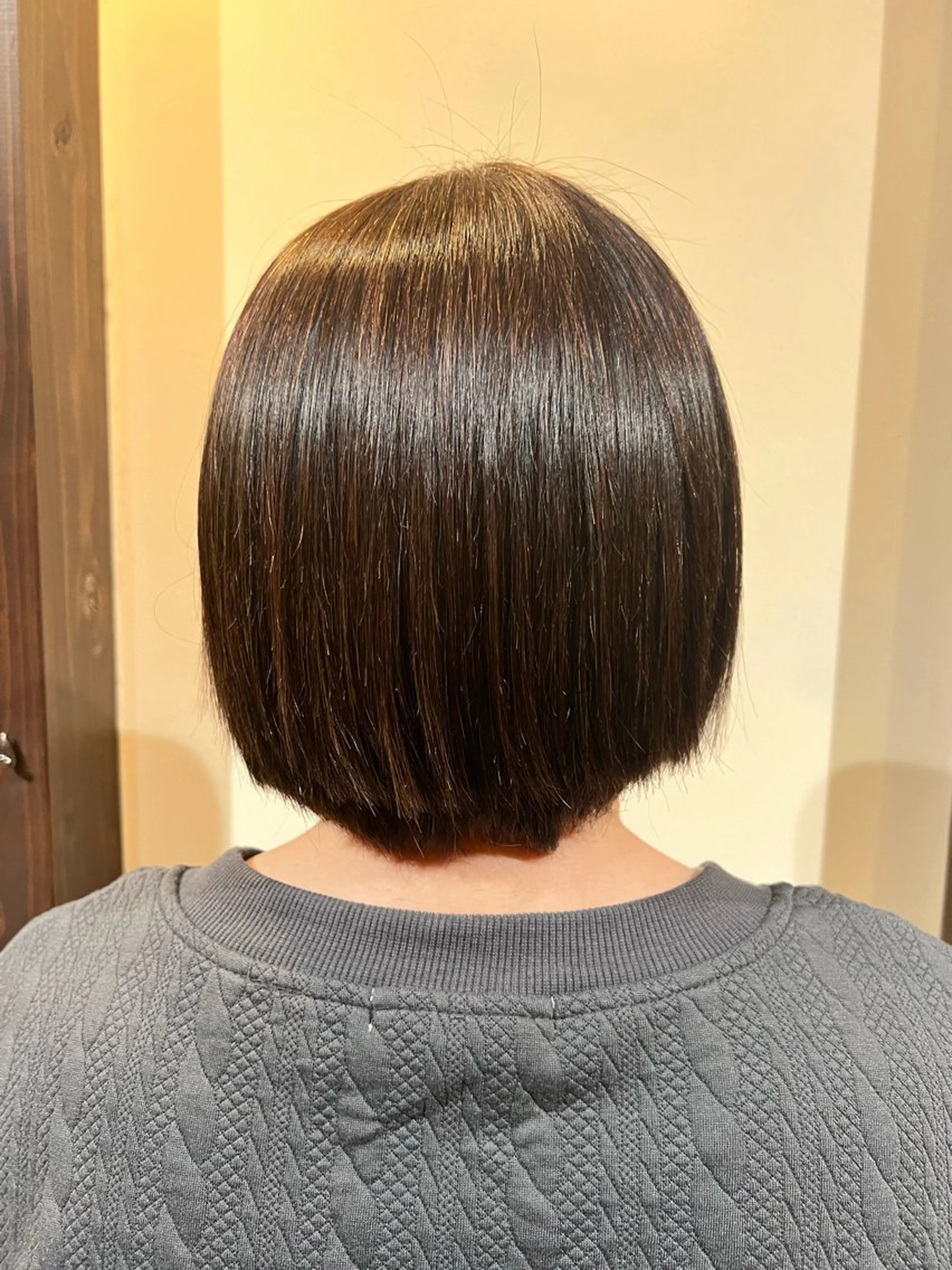 ショート 酸性ストレート 縮毛矯正 Luster Friends所属・まゆ/髪質改善 ストレート/スパ🫧のヘアスタイル