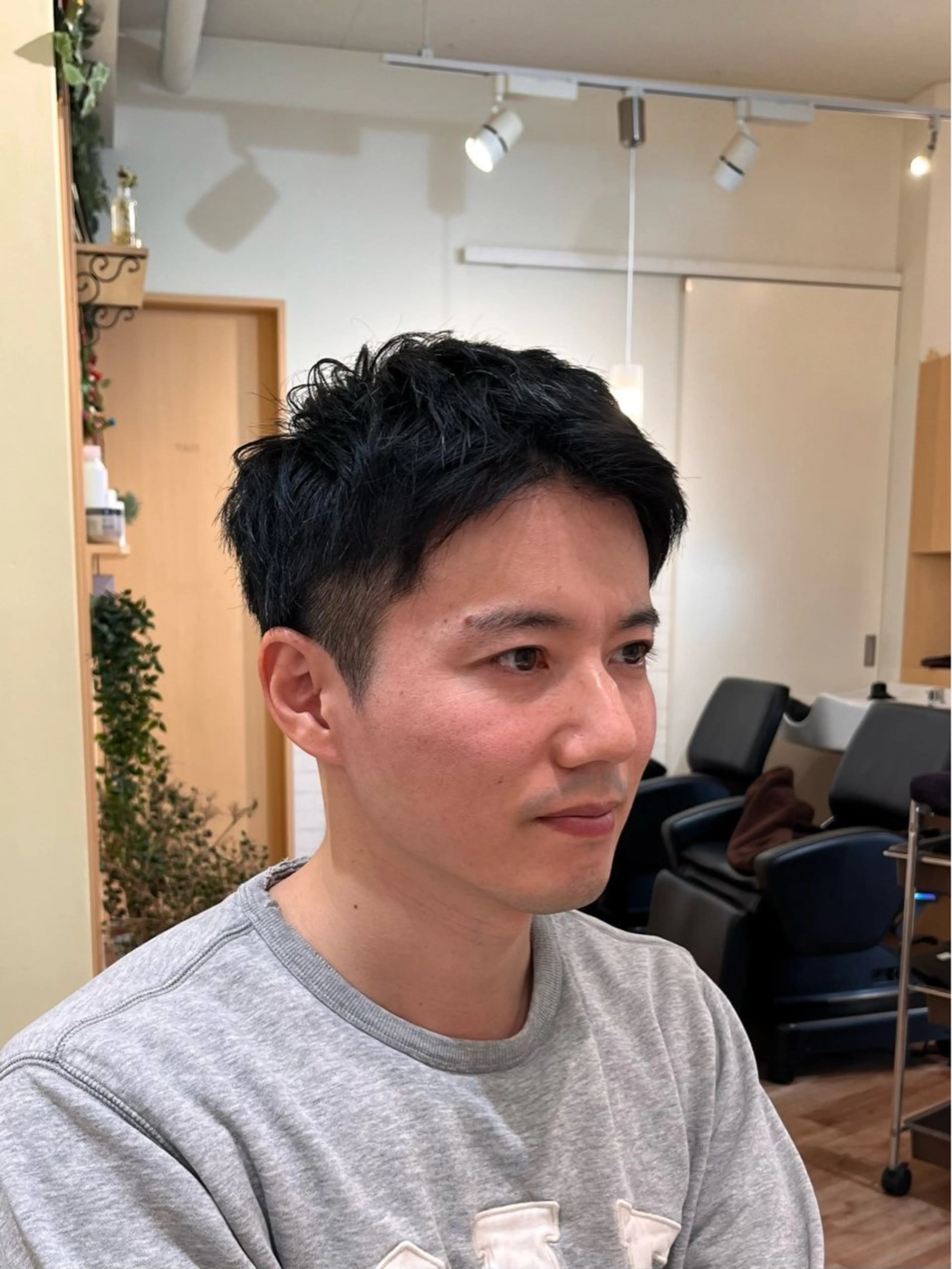 ショート メンズ マッシュ ツーブロック カット emma 星野のヘアスタイル