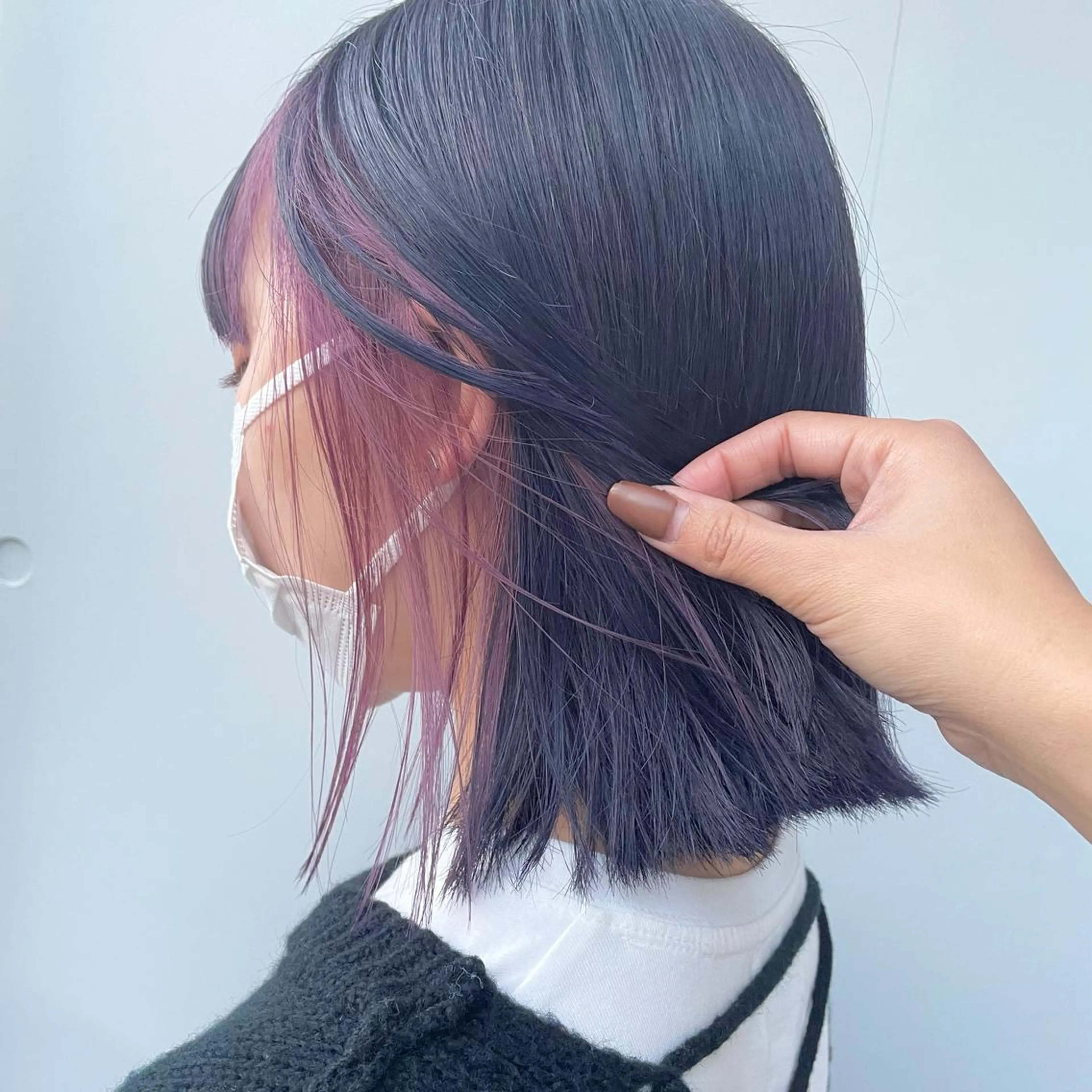 ミディアム カラー アディクシーカラー ブリーチ ケアブリーチ ダブルカラー イヤリングカラー ヘアカラー トリートメント もにか🌞原宿/渋谷 🌝ブリーチカラーのヘアスタイル