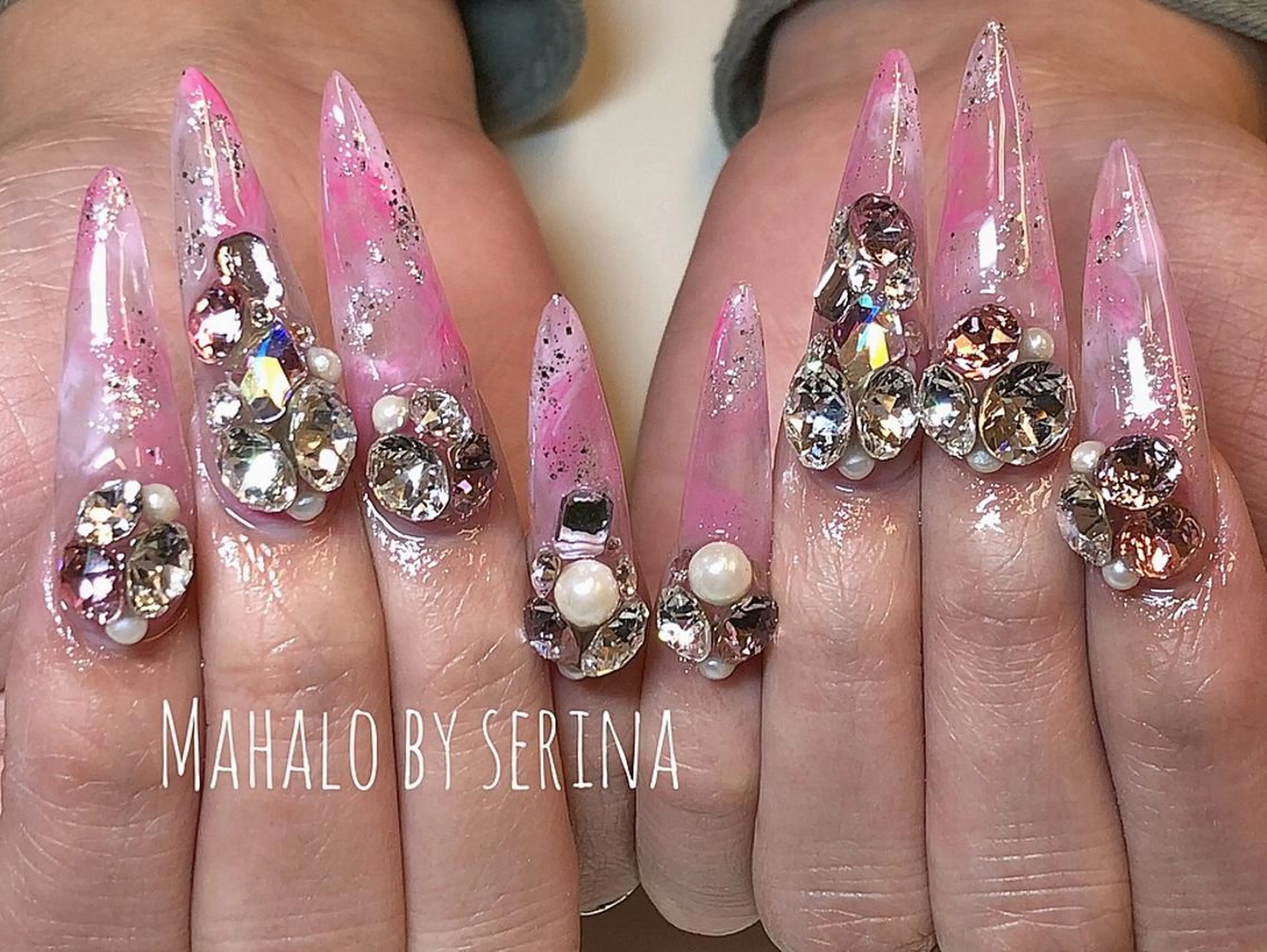 ロング カラー ネイル SUNNY BAE. SERINAのネイルデザイン