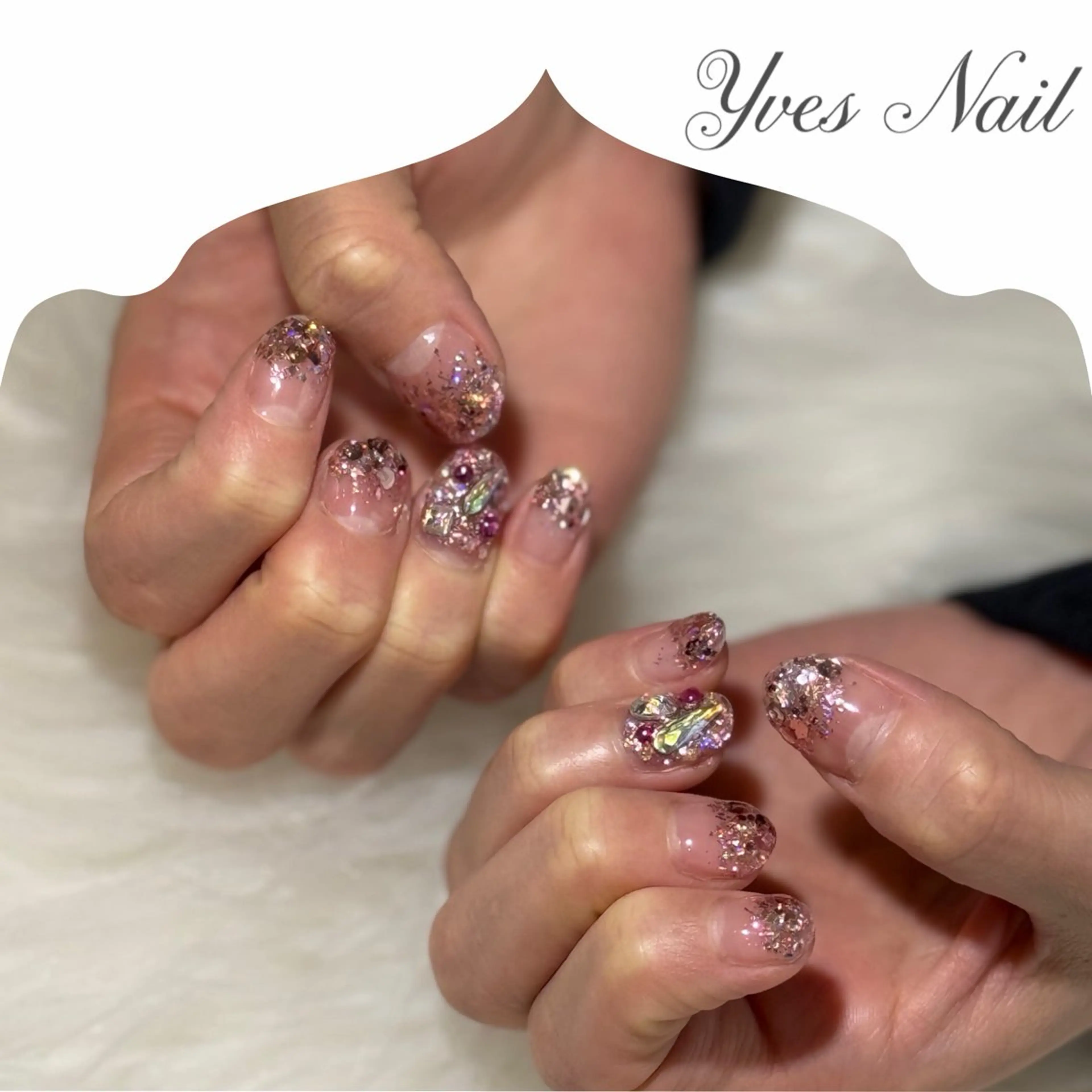 ネイル キラキラネイル ラメ(グリッター) ハンドネイル kanno yのネイルデザイン