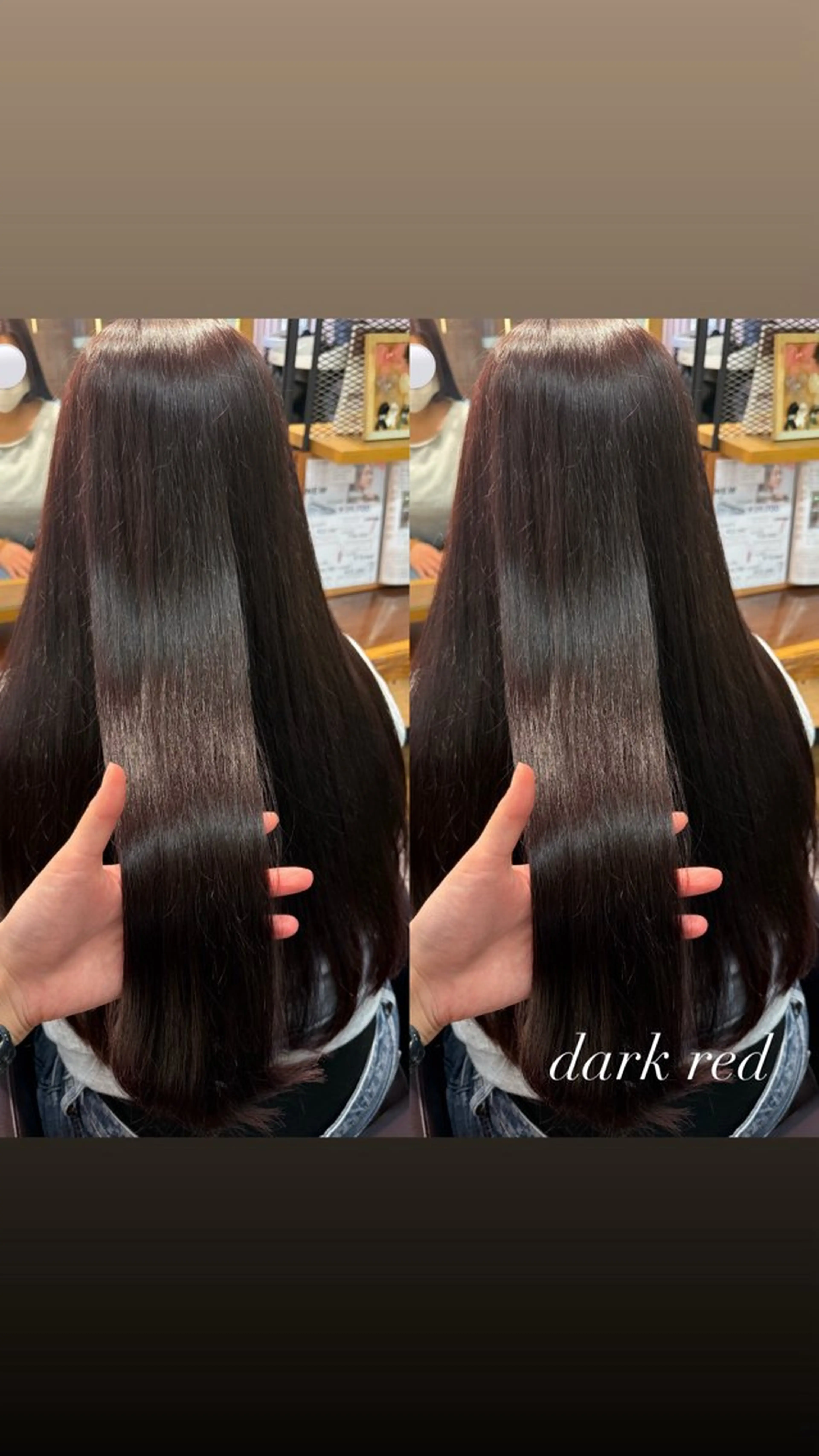 ロング カラー レッドカラー ヘアカラー トリートメント 暖色カラー/ ストレート/くるみのヘアスタイル