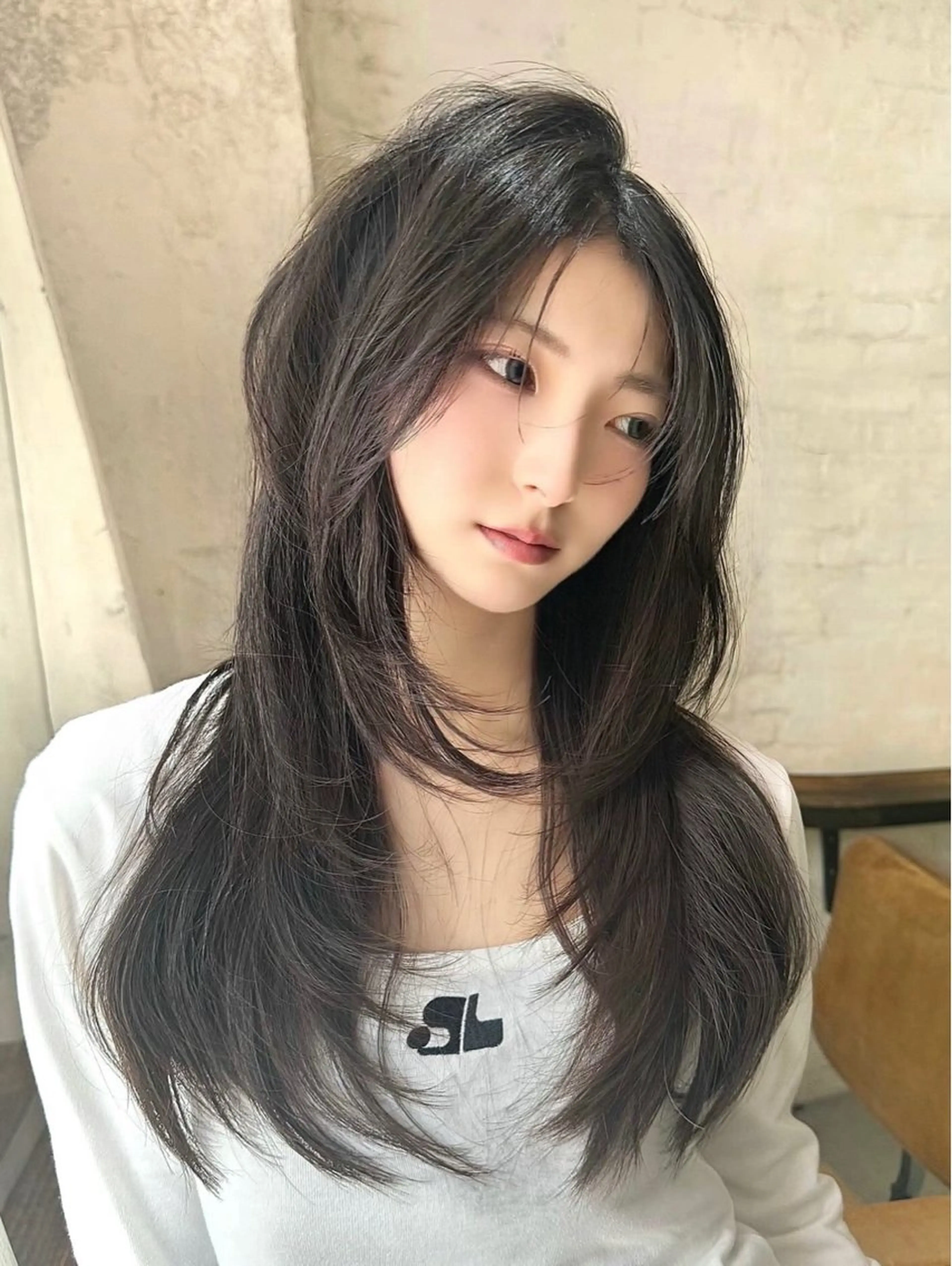 ロング ハッシュカット カット 荻野宗一郎 /レイヤーカットのヘアスタイル