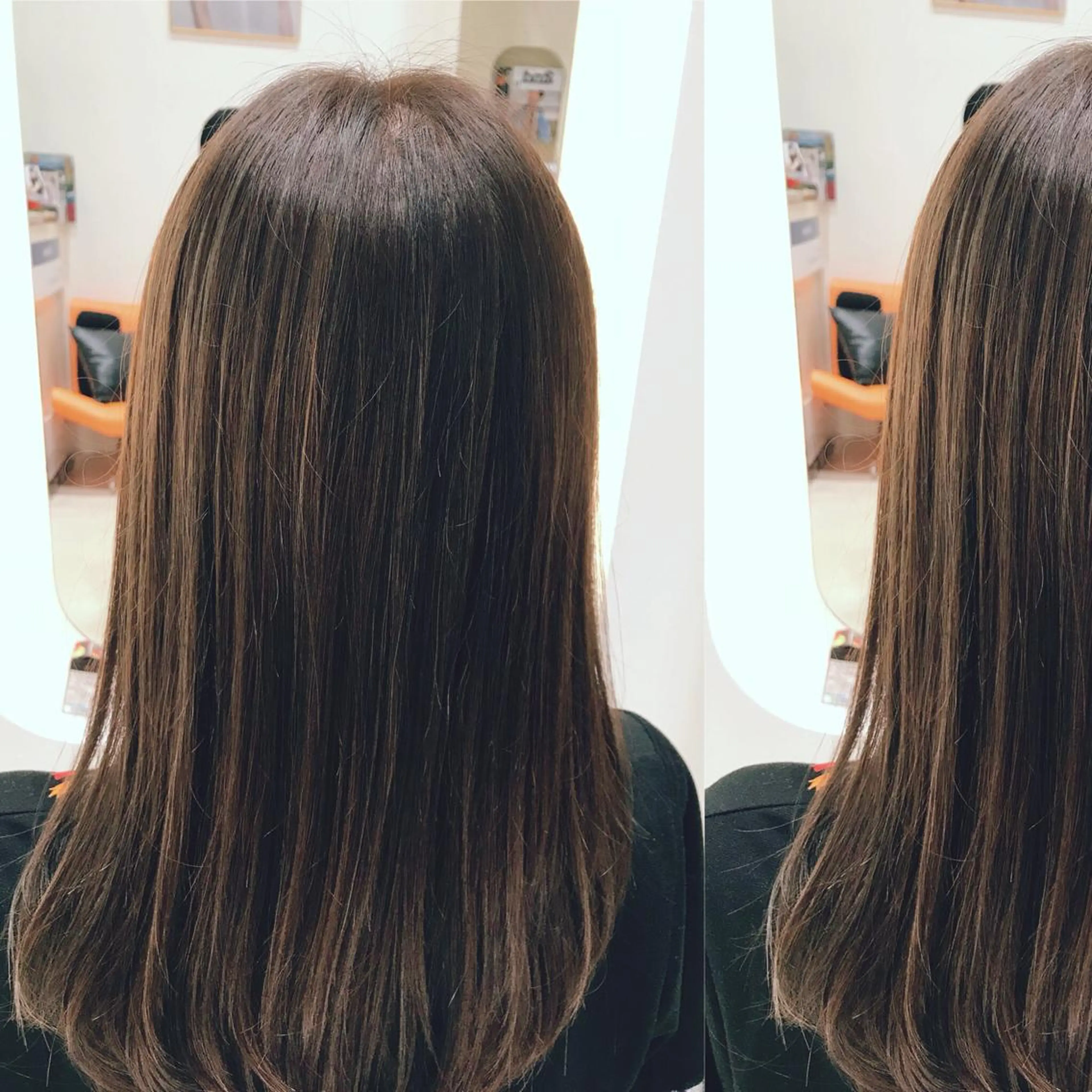セミロング カラー アッシュ ハイライトカラー ハイライト ヘアカラー 河原町/艶髪/西田 晴香のその他イメージ