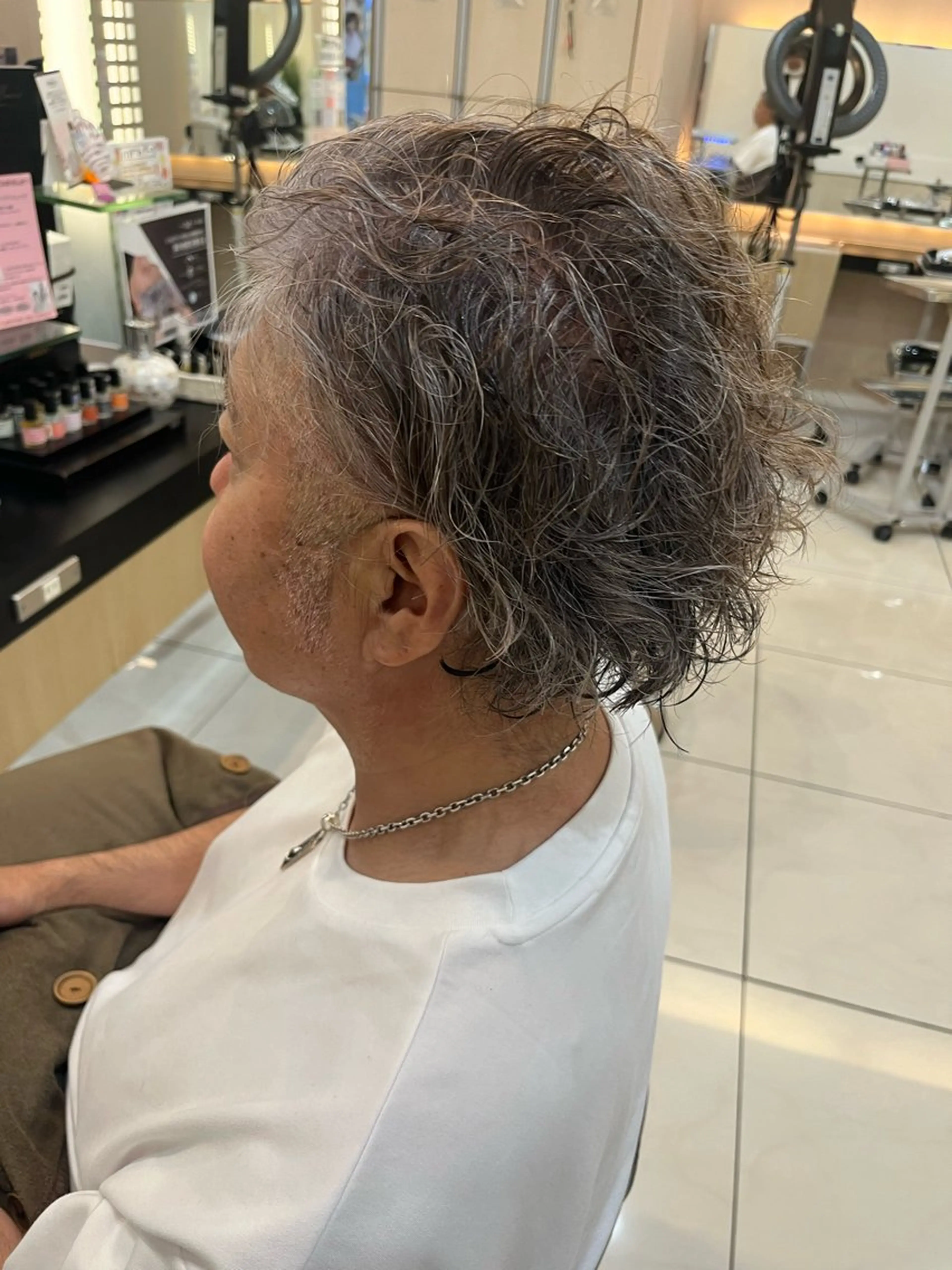 ショート カラー パーマ メンズ カット パーマ トリートメント トータルビューティー K:R鶴川のヘアスタイル