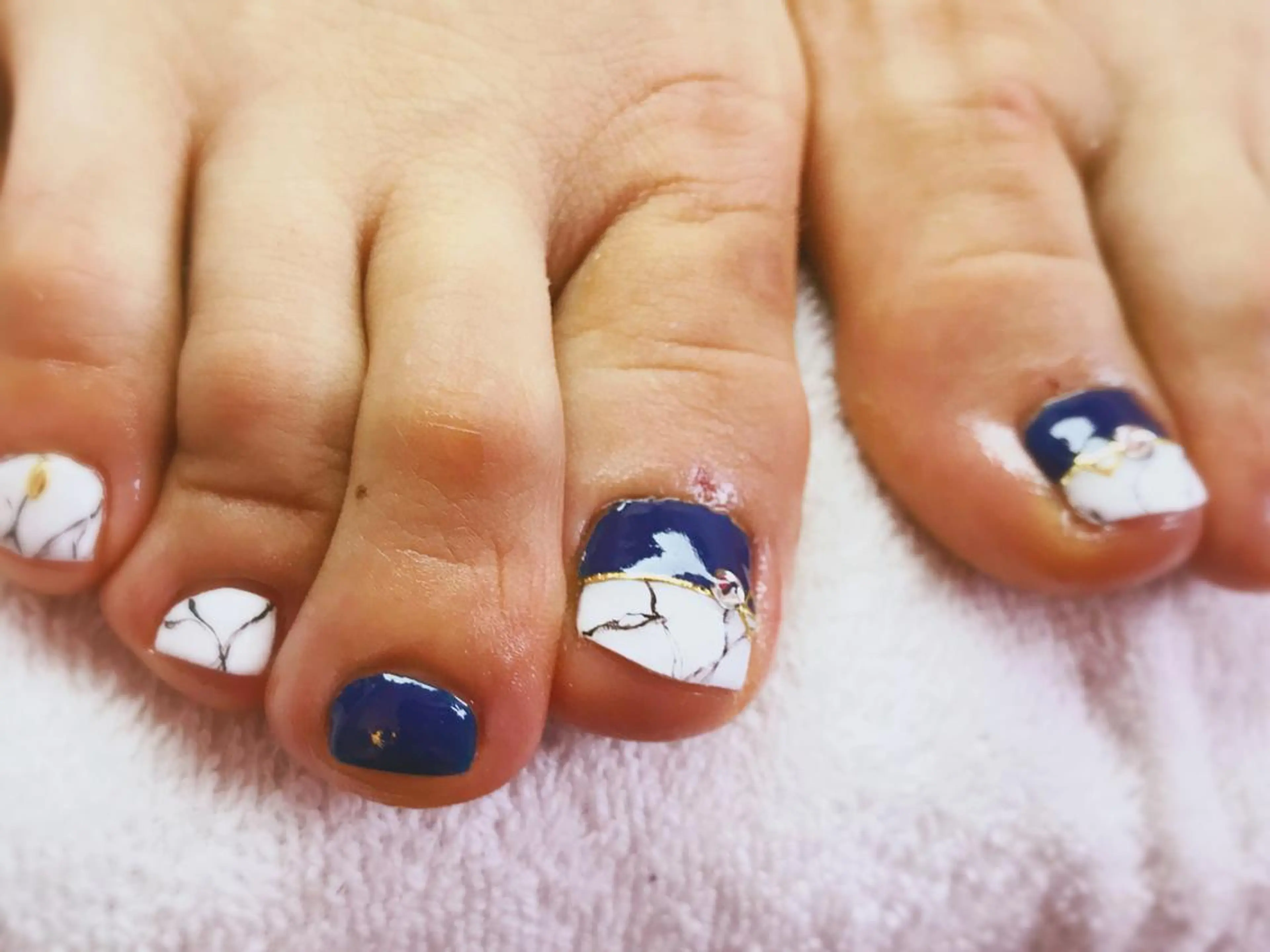 ネイル フットネイル 大理石ネイル(マーブル) Era nailのネイルデザイン