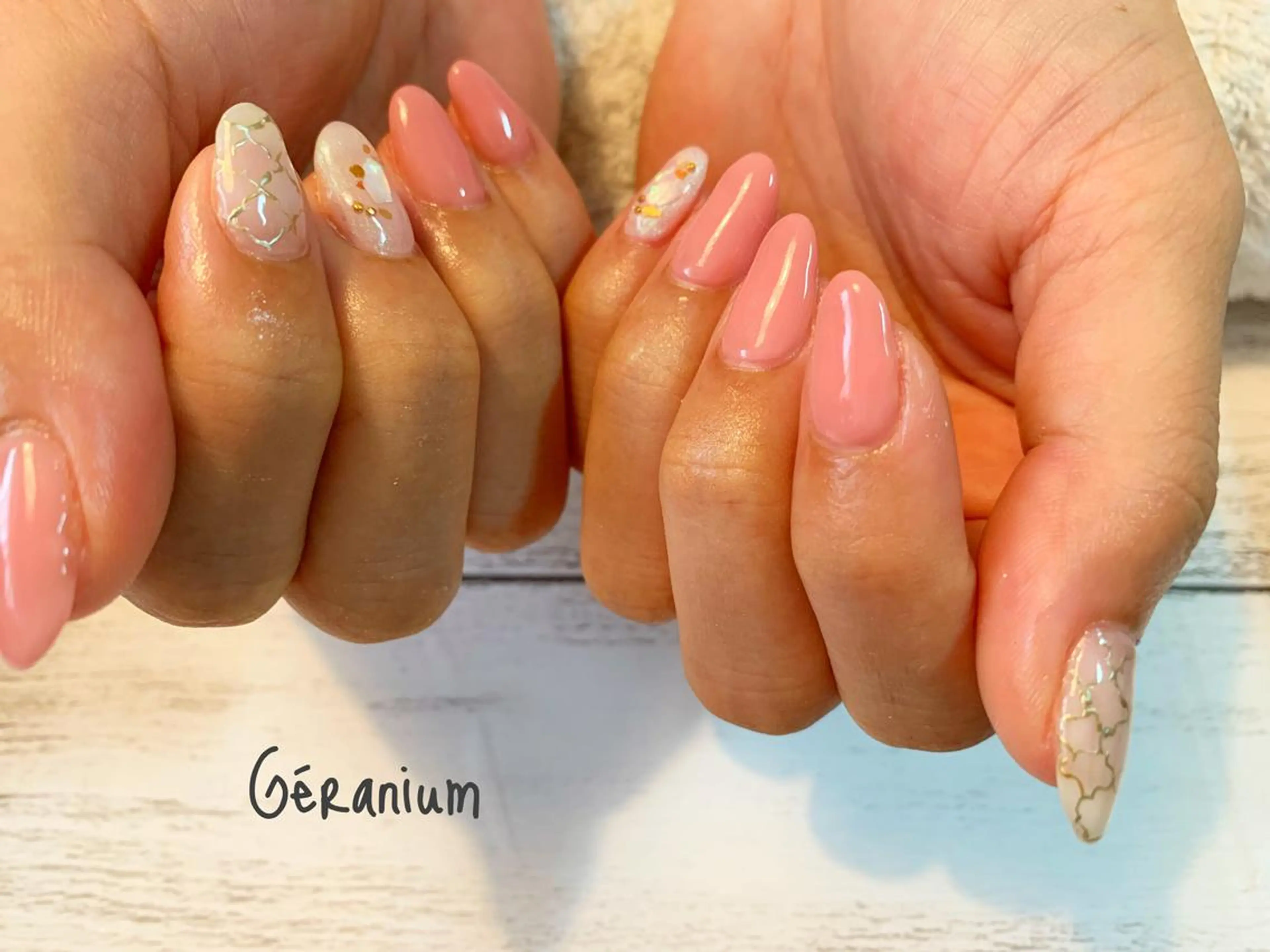 ネイル アートネイル ハンドネイル フットネイル GéRanium Harukaのネイルデザイン