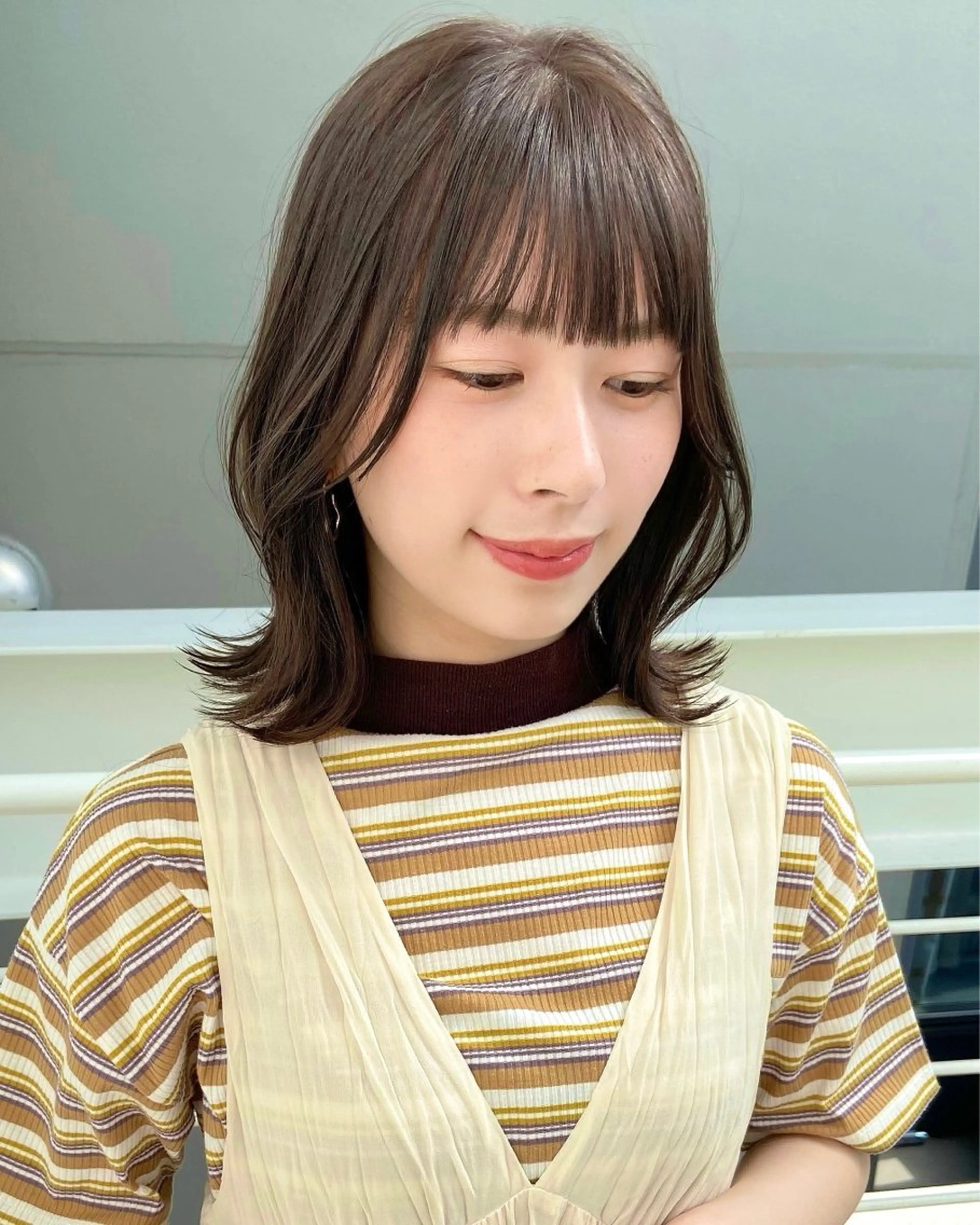 ミディアム カラー カット ヘアカラー トリートメント ERI  / newi町田のヘアスタイル