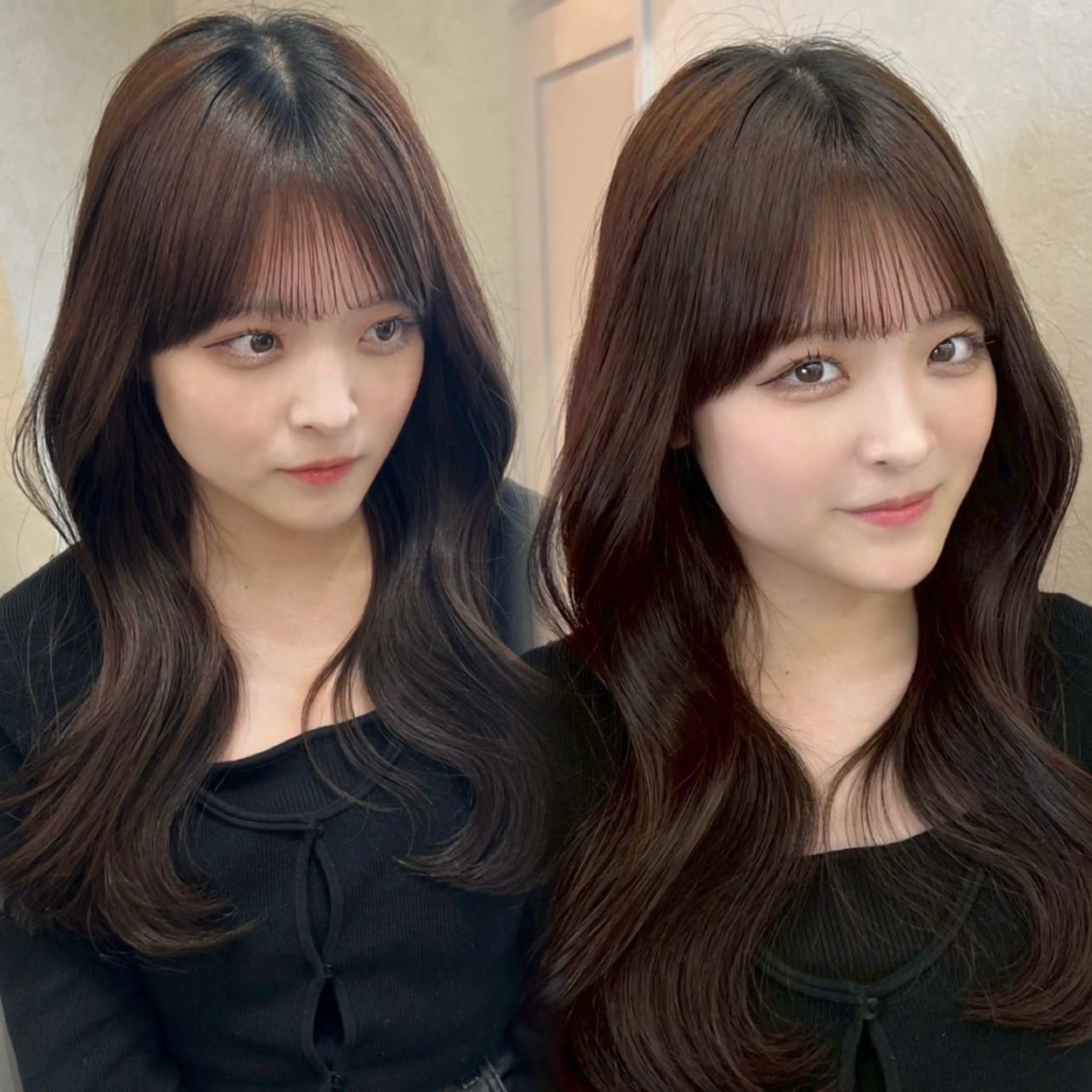 ロング うる艶カラー×韓国 ヘア/Yumi🎀のヘアスタイル