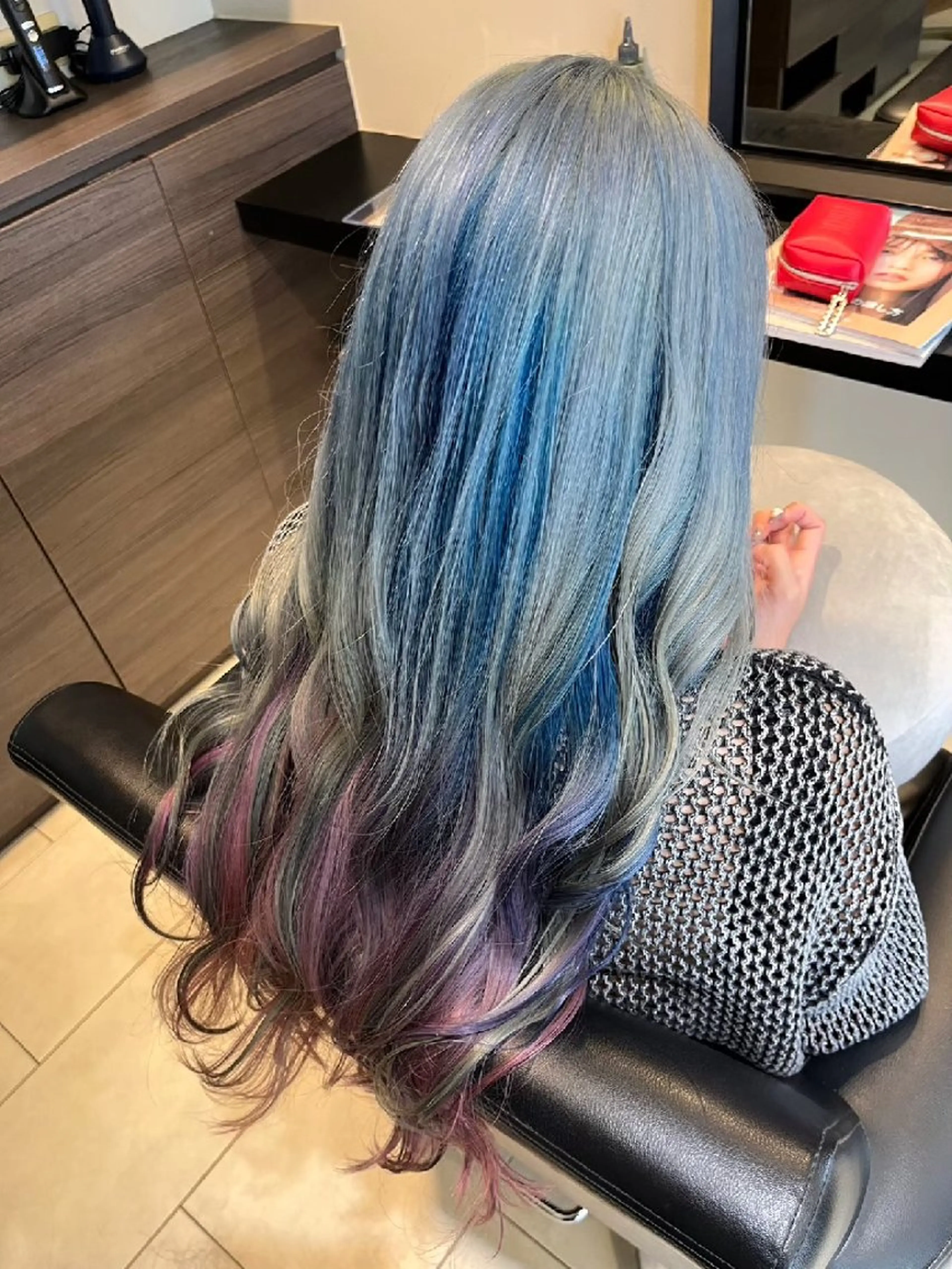 ロング ヘアカラー seul 美容室のヘアスタイル