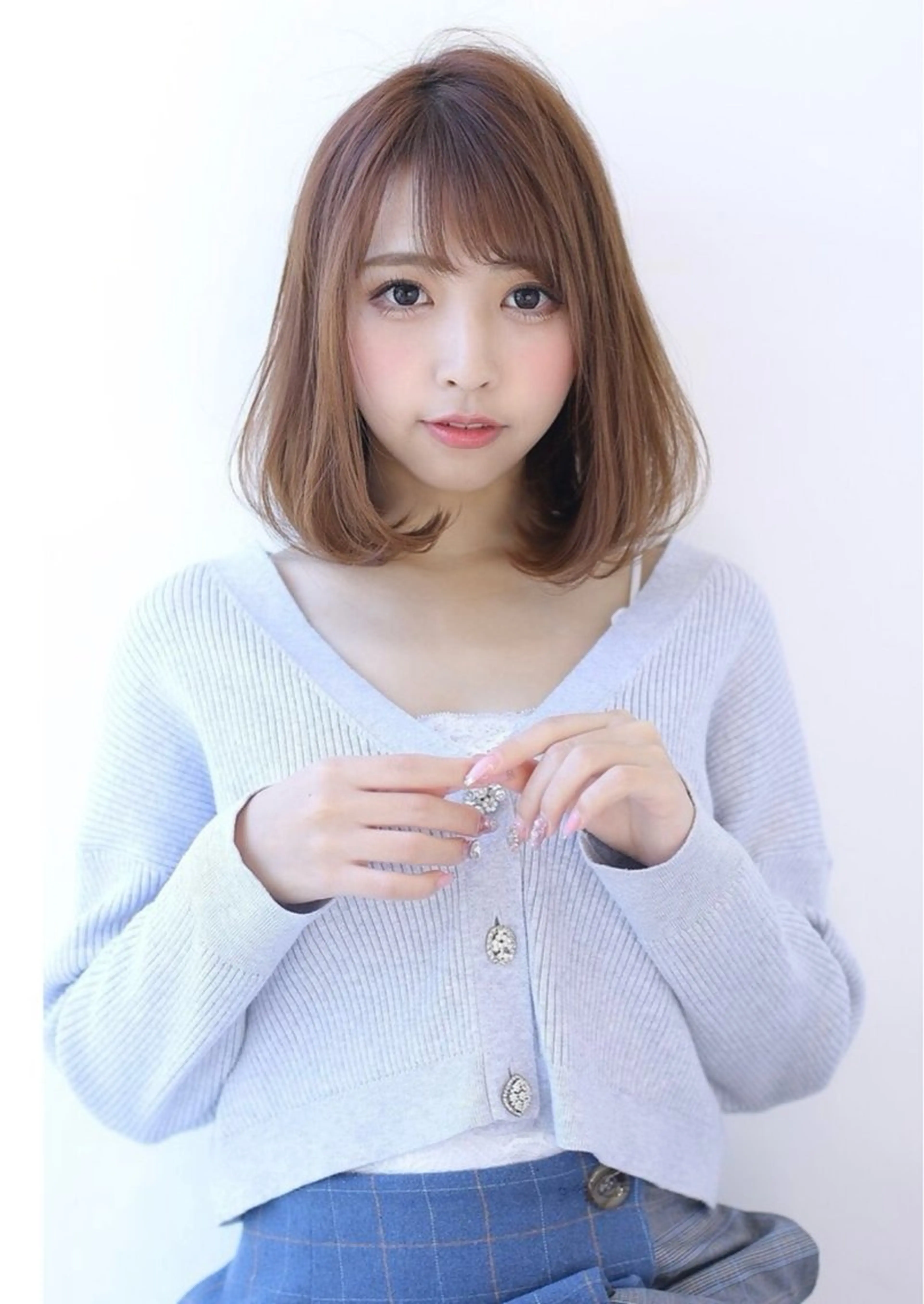 ミディアム 尾前 了守のヘアスタイル