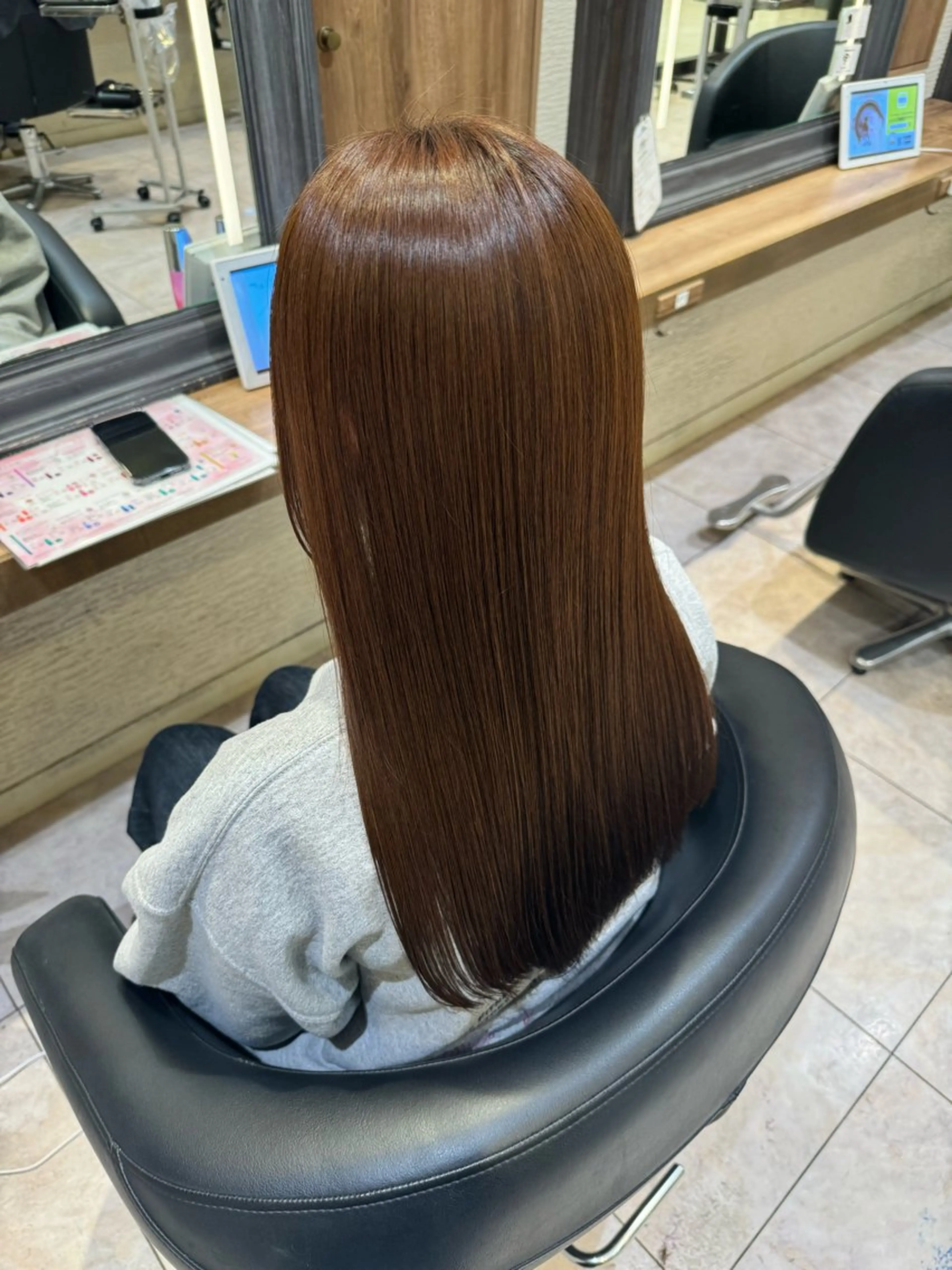 ロング カラー ヘアカラー トリートメント 赤み消しカラー🌱 YUZUKI🫧のヘアスタイル