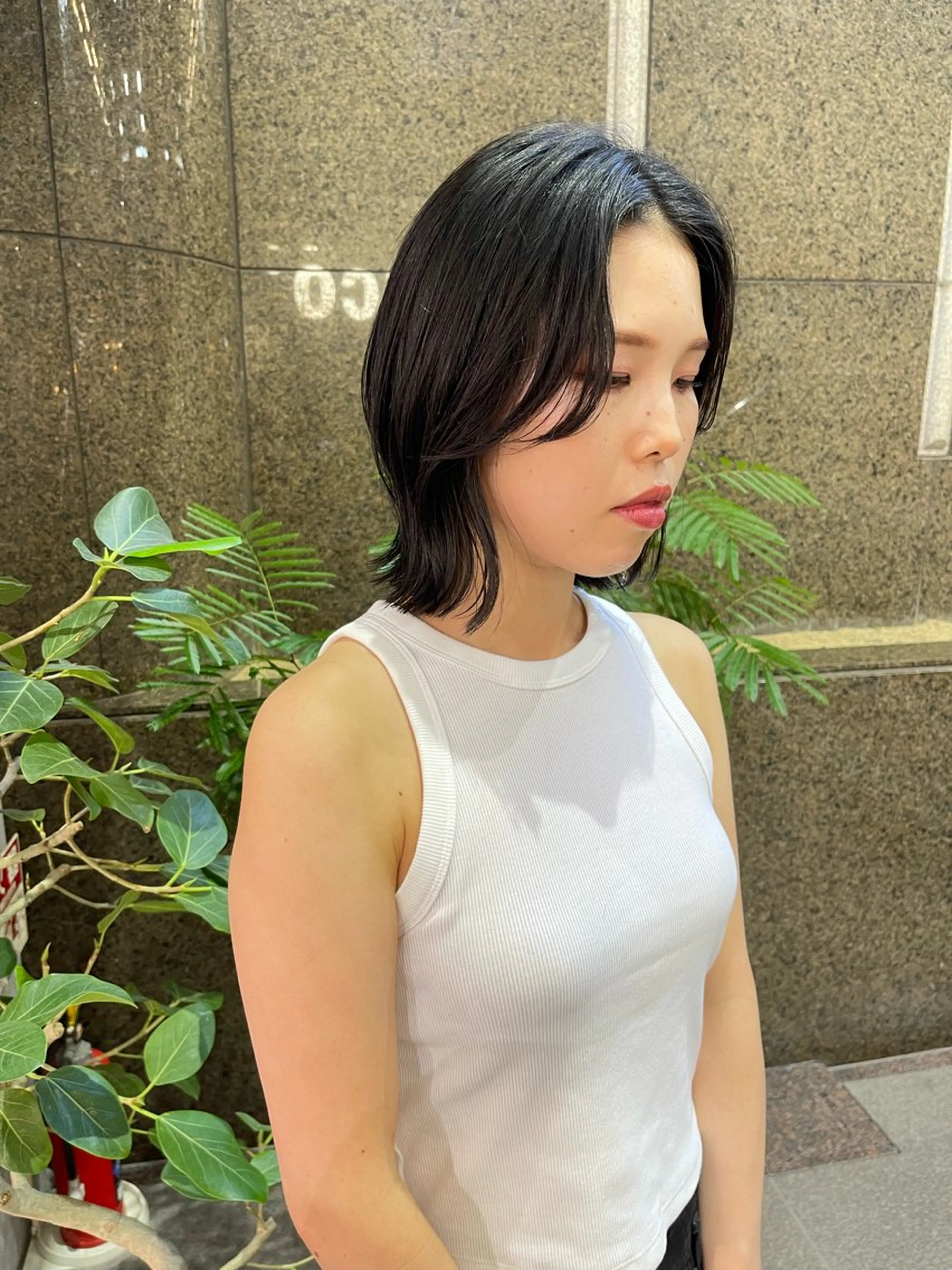 ミディアム カラー レイヤーカット/矢野 貴規のヘアスタイル