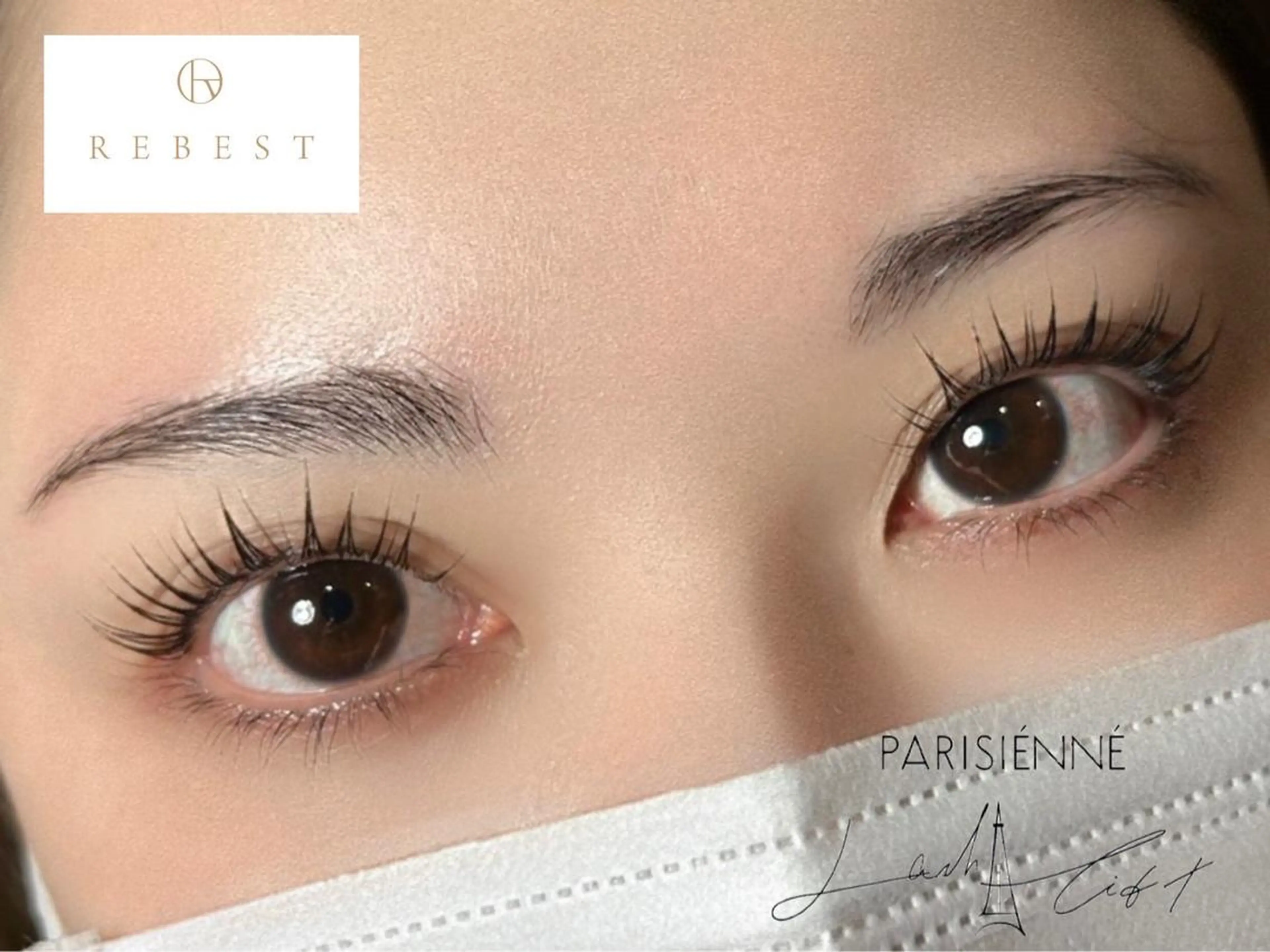 マツエク・マツパ パリジェンヌラッシュリフト マツパ yuuka REBEST心斎橋のマツエク・マツパデザイン