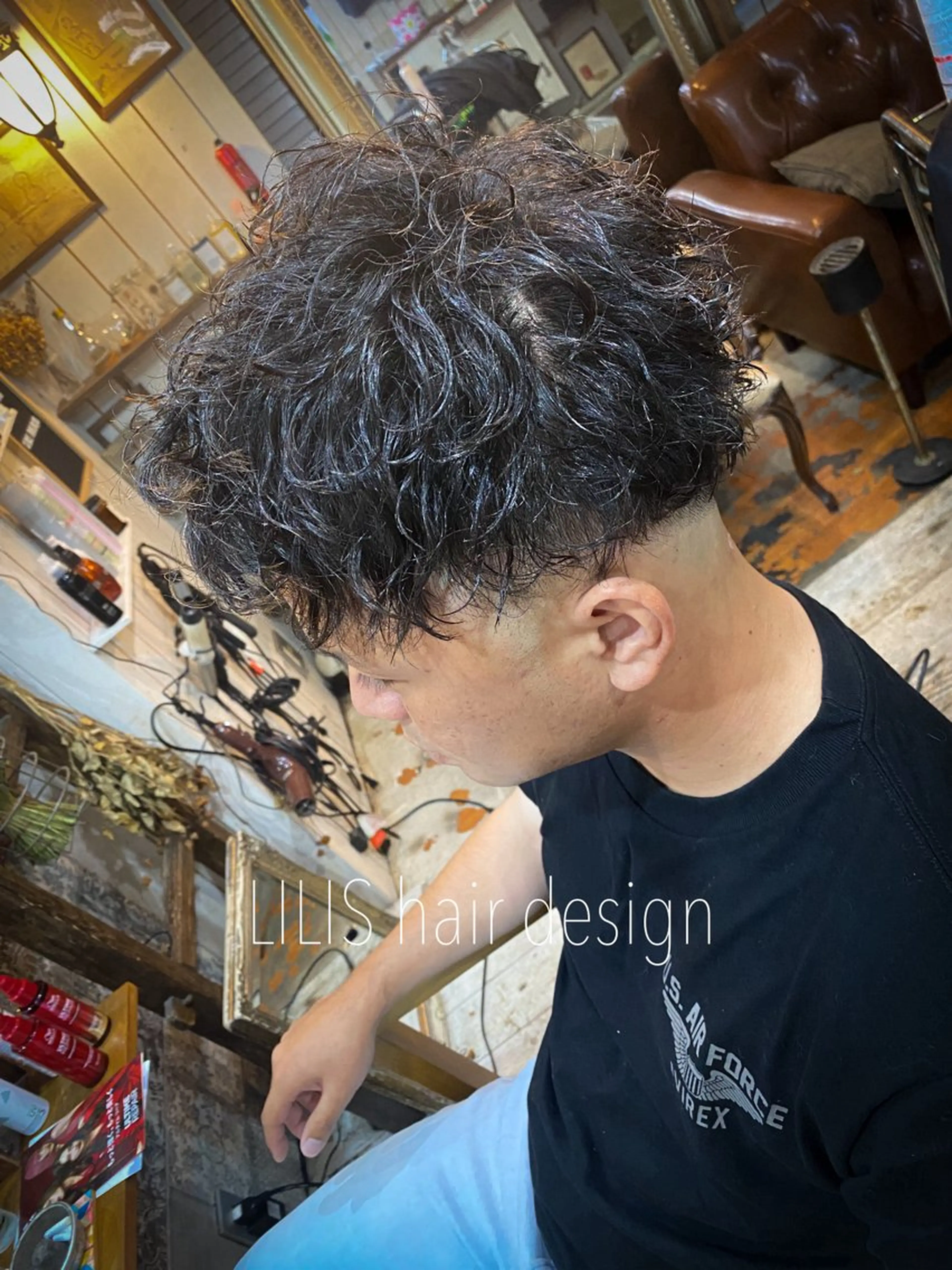 ショート パーマ メンズ LILIS hair designのヘアスタイル