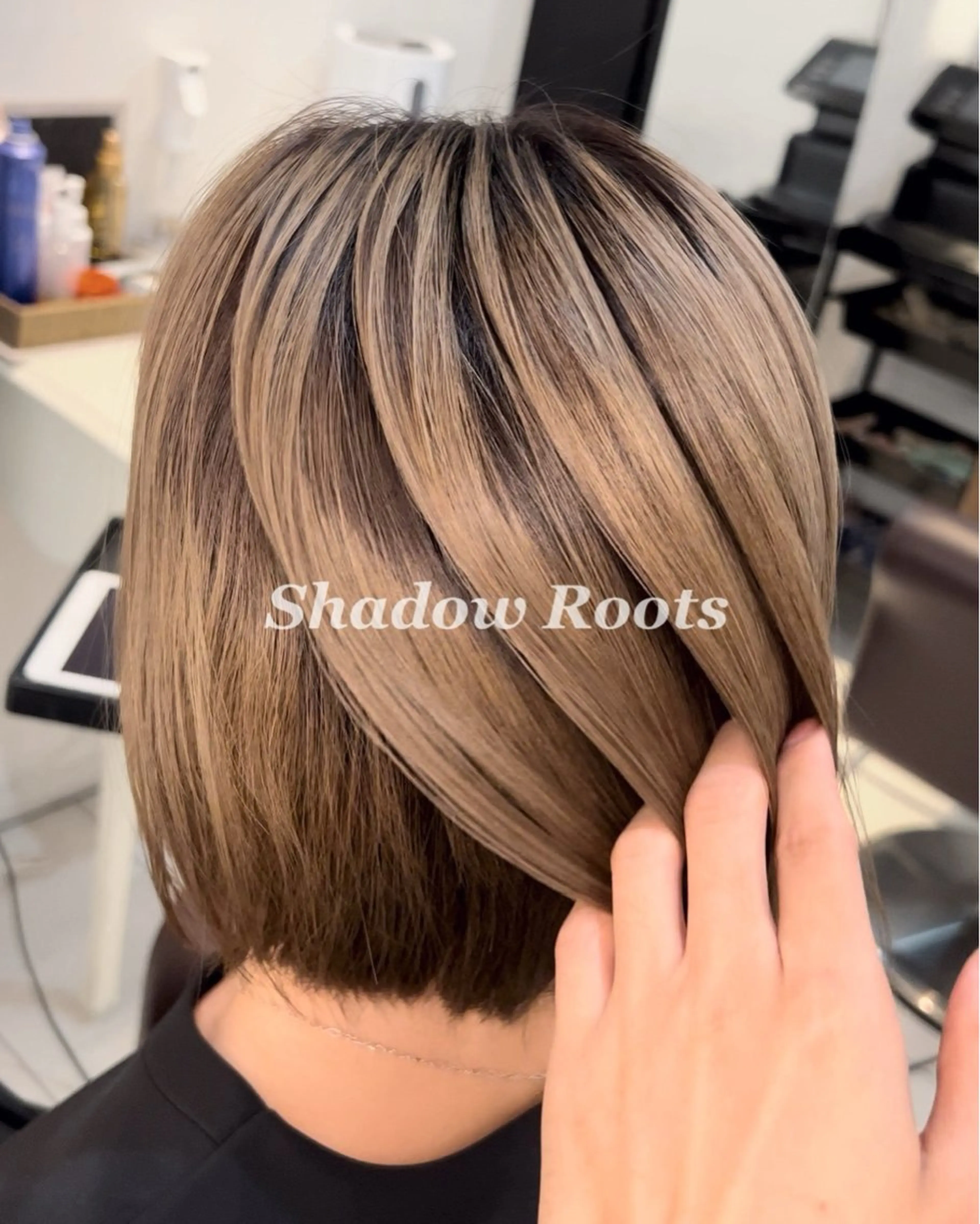 ショート カラー ヘアカラー トリートメント 艶カラー/エクステ/ 藤原リックのヘアスタイル