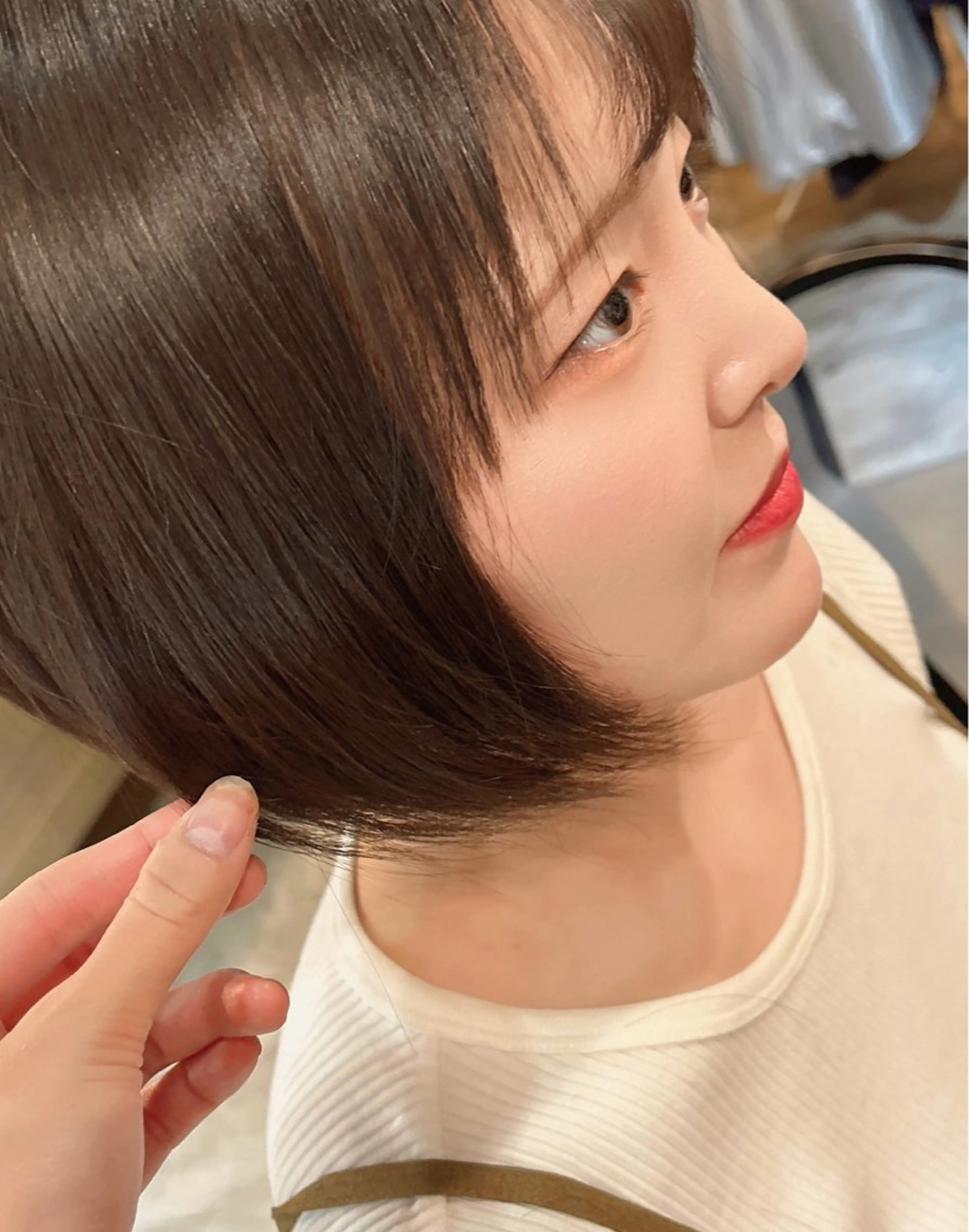 ショート Mao 🎀bob Oliveカラー🌿のヘアスタイル