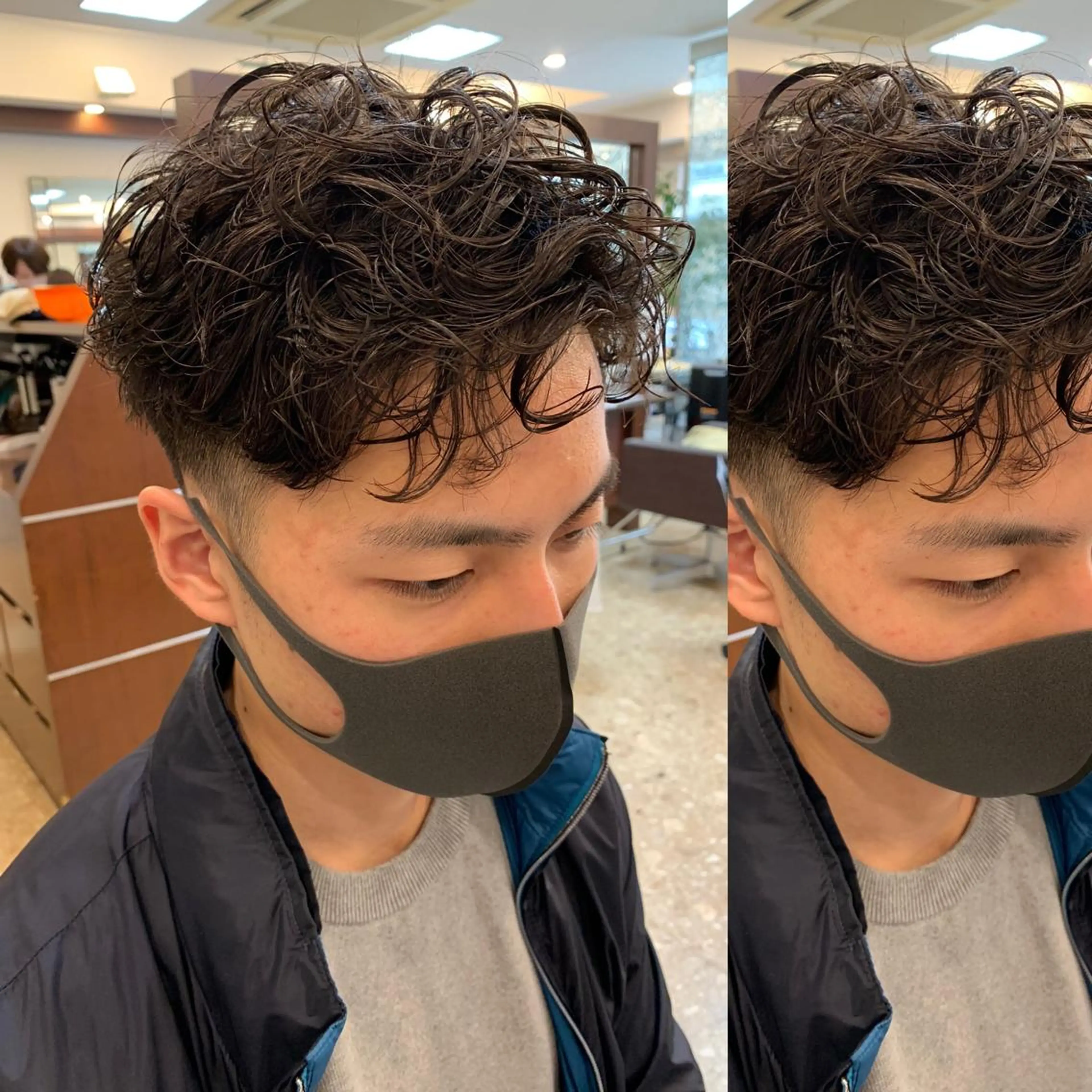 ショート パーマ メンズ 三ツ井凌 【ヘアケアサロン】のヘアスタイル