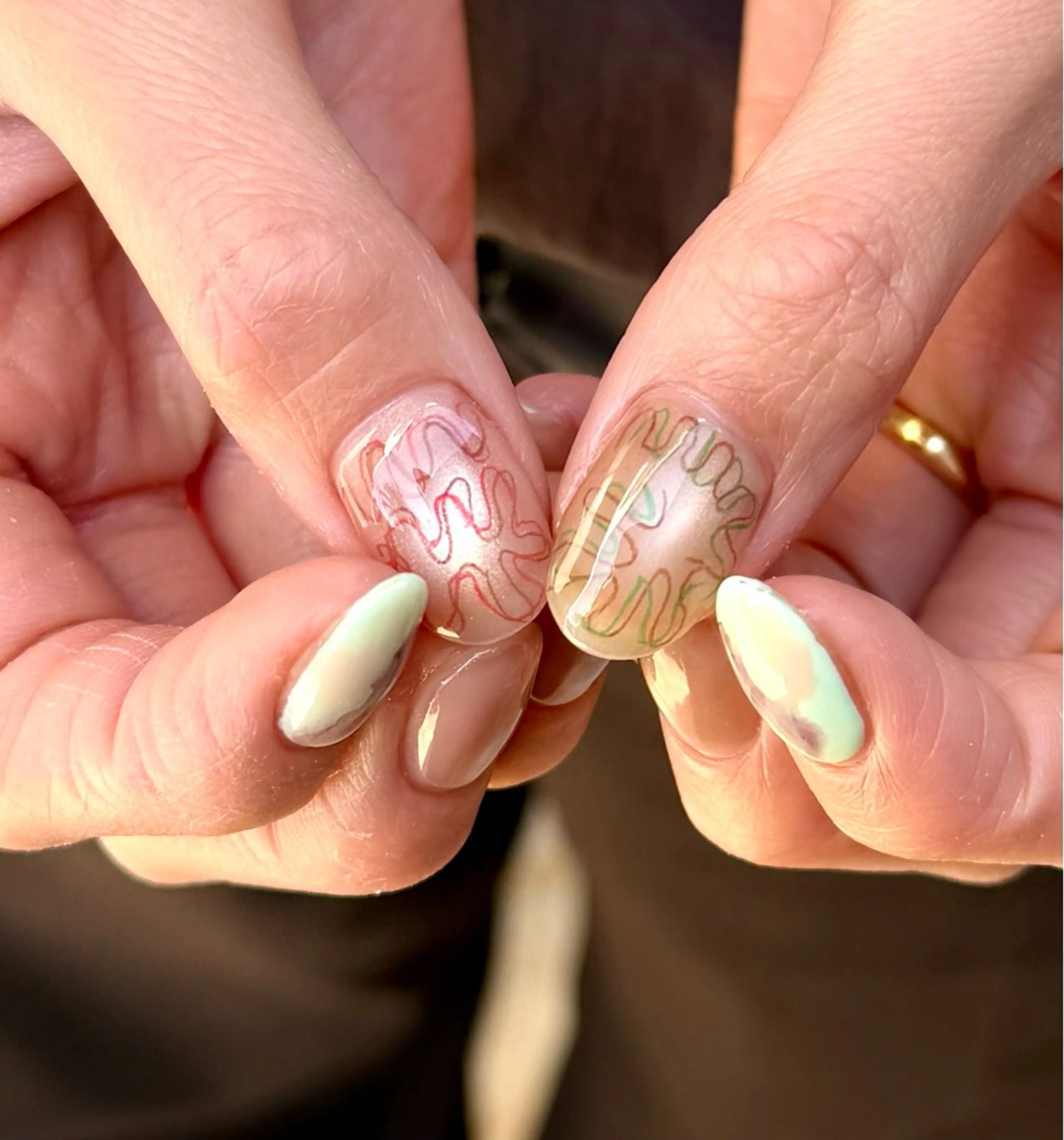 ネイル ニュアンスネイル ハンドネイル HazeGrass NAILのネイルデザイン