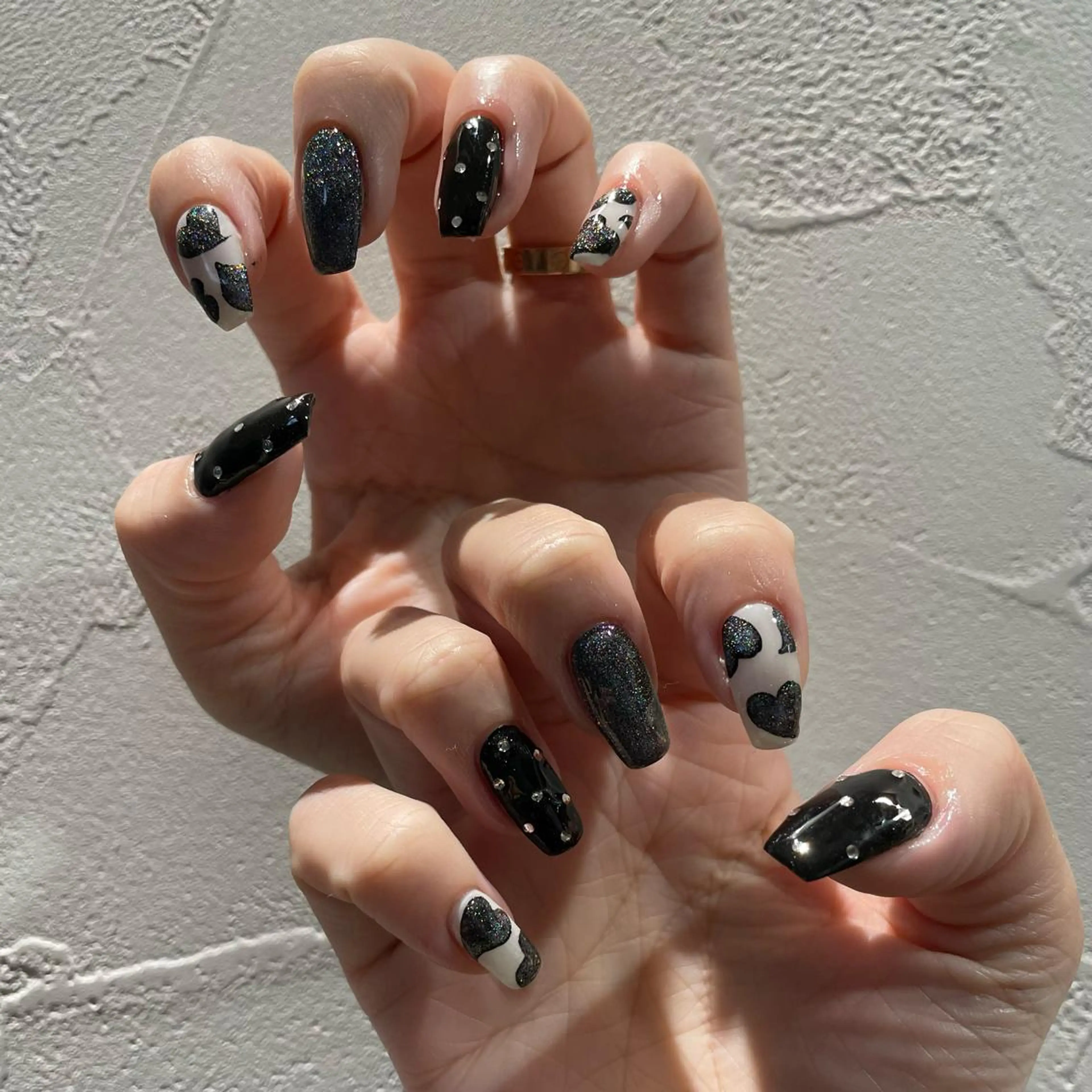 ネイル バレンタイン ハンドネイル 佐藤 まりえのネイルデザイン