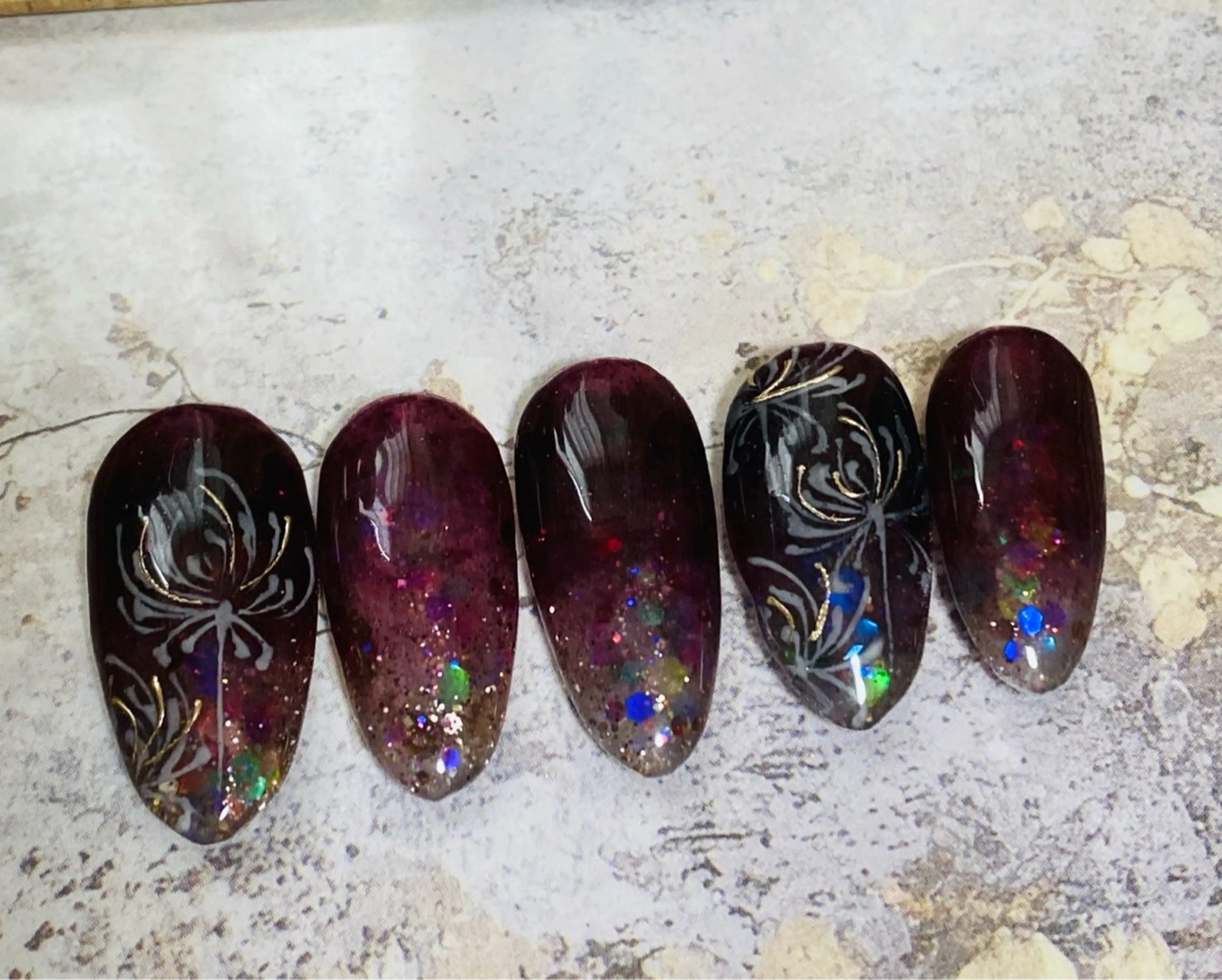 ネイル グラデーション 自宅ネイルサロン ♦️nuance♦️のネイルデザイン