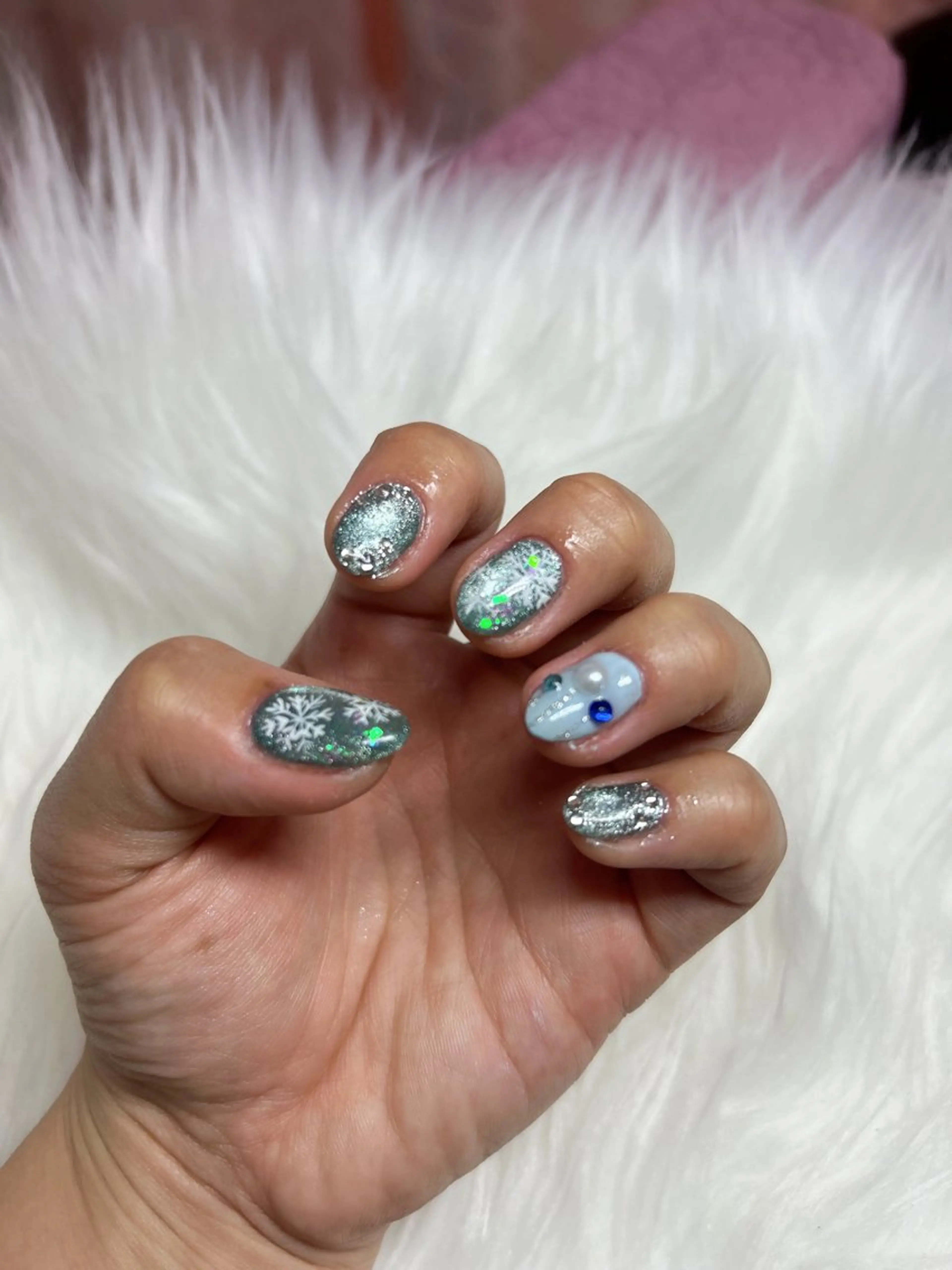 ネイル 冬ネイル クリスマス Studio Charmanteのネイルデザイン