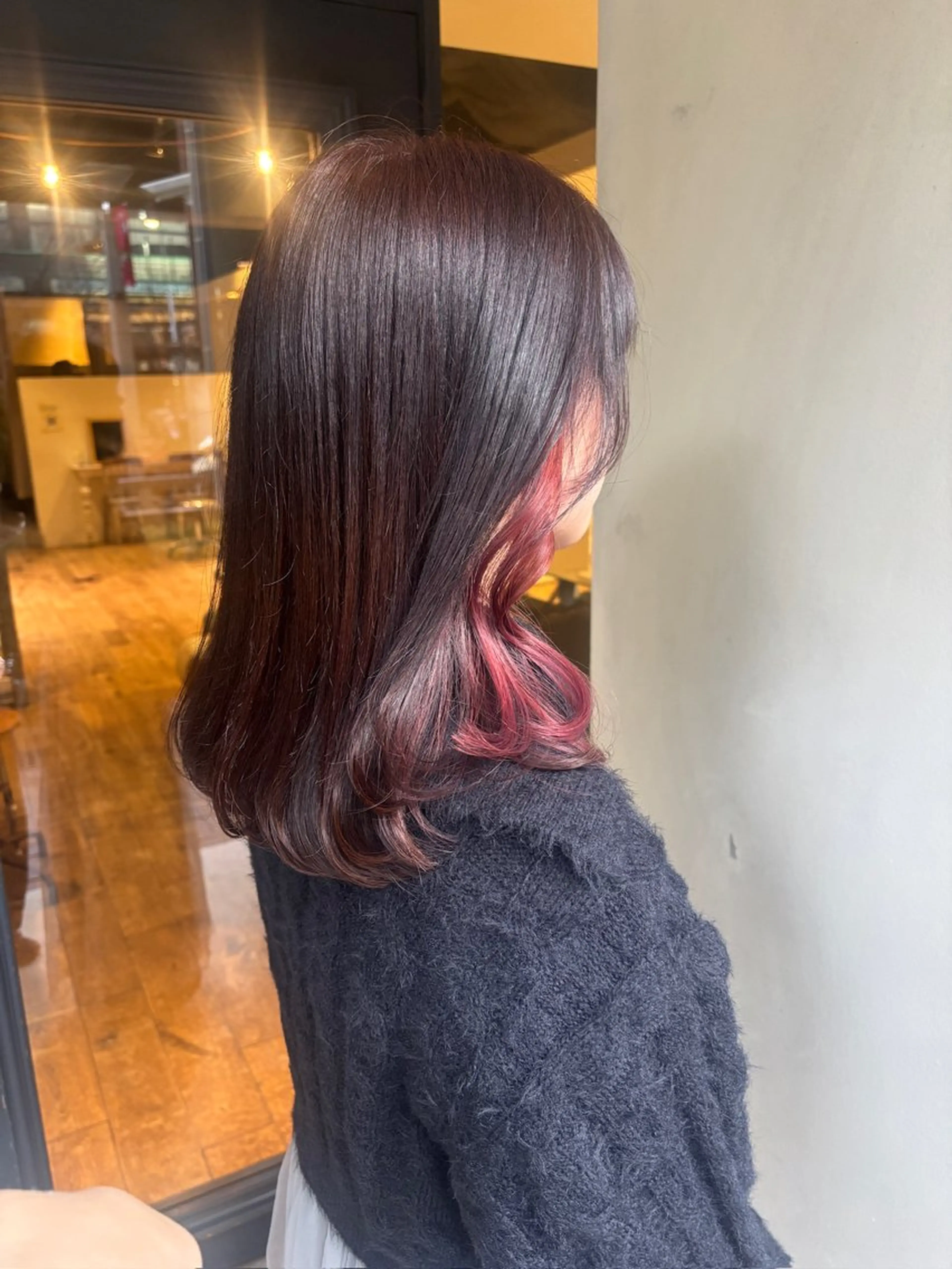 ✂️カット+全体ワンカラー+インナーカラー🥣の写真