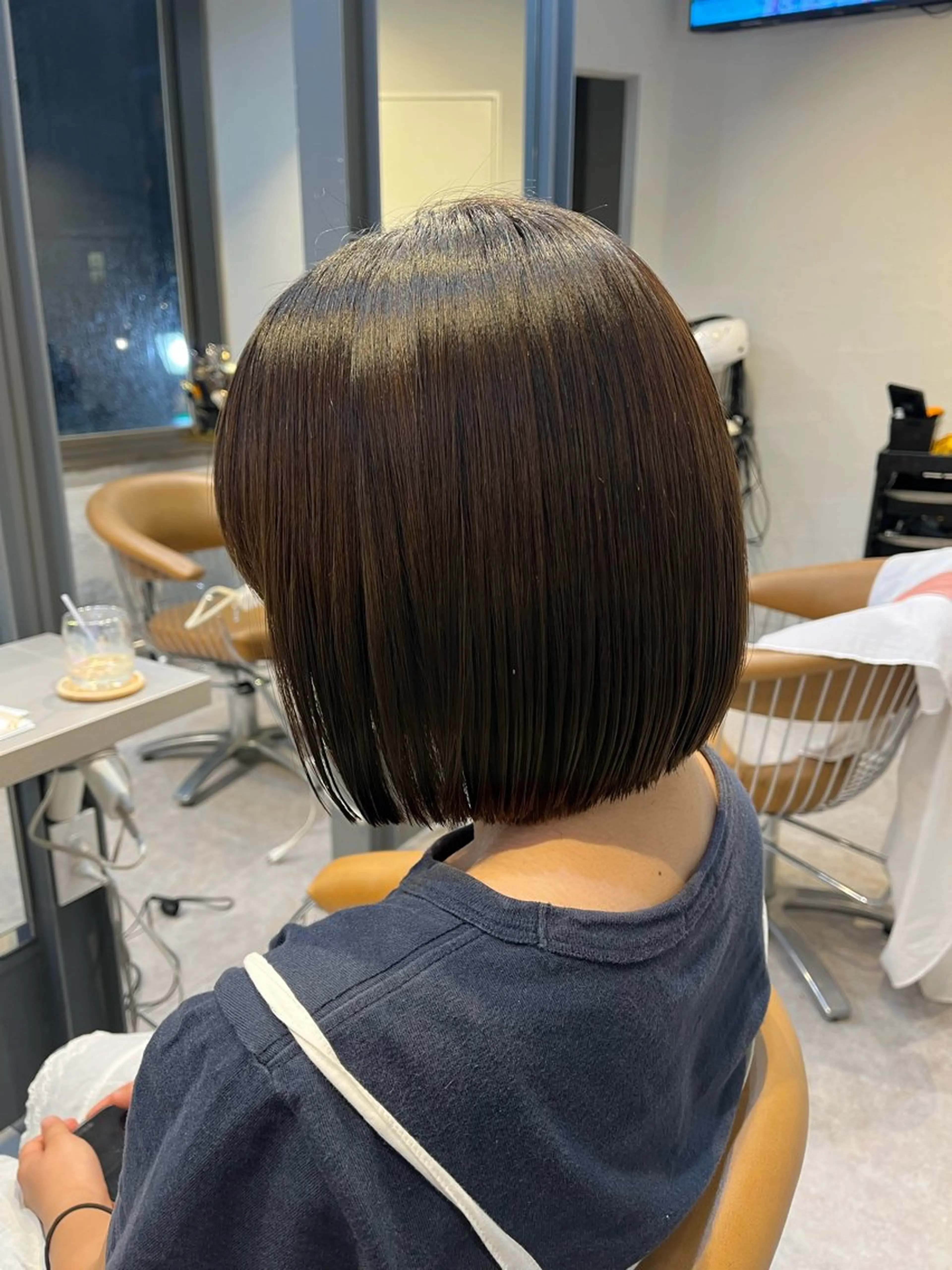 ミディアム ボブ カット うしだ かおるのヘアスタイル