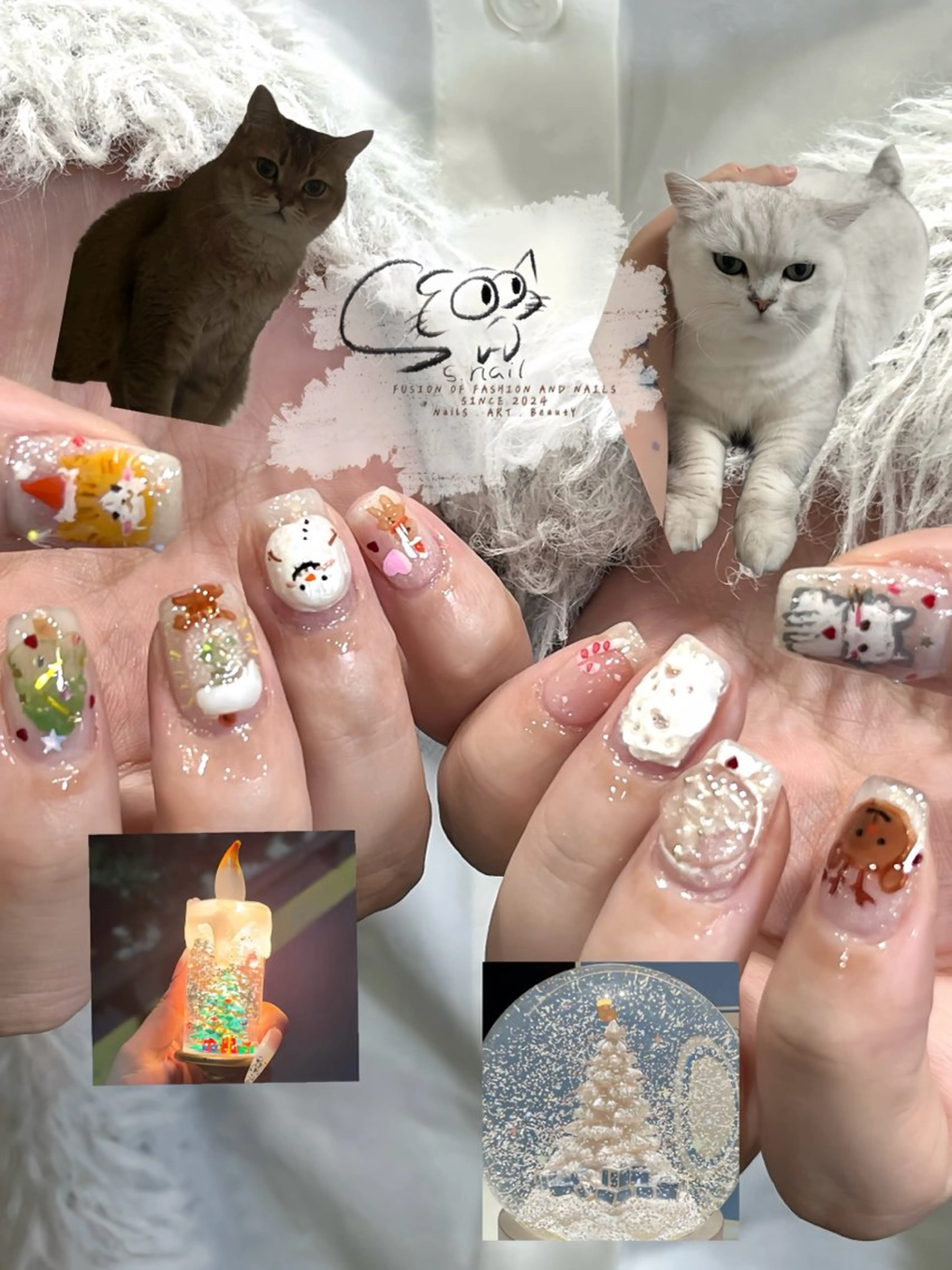 ネイル アートネイル チークネイル フレンチネイル グラデーション マグネットネイル S.nail _のネイルデザイン